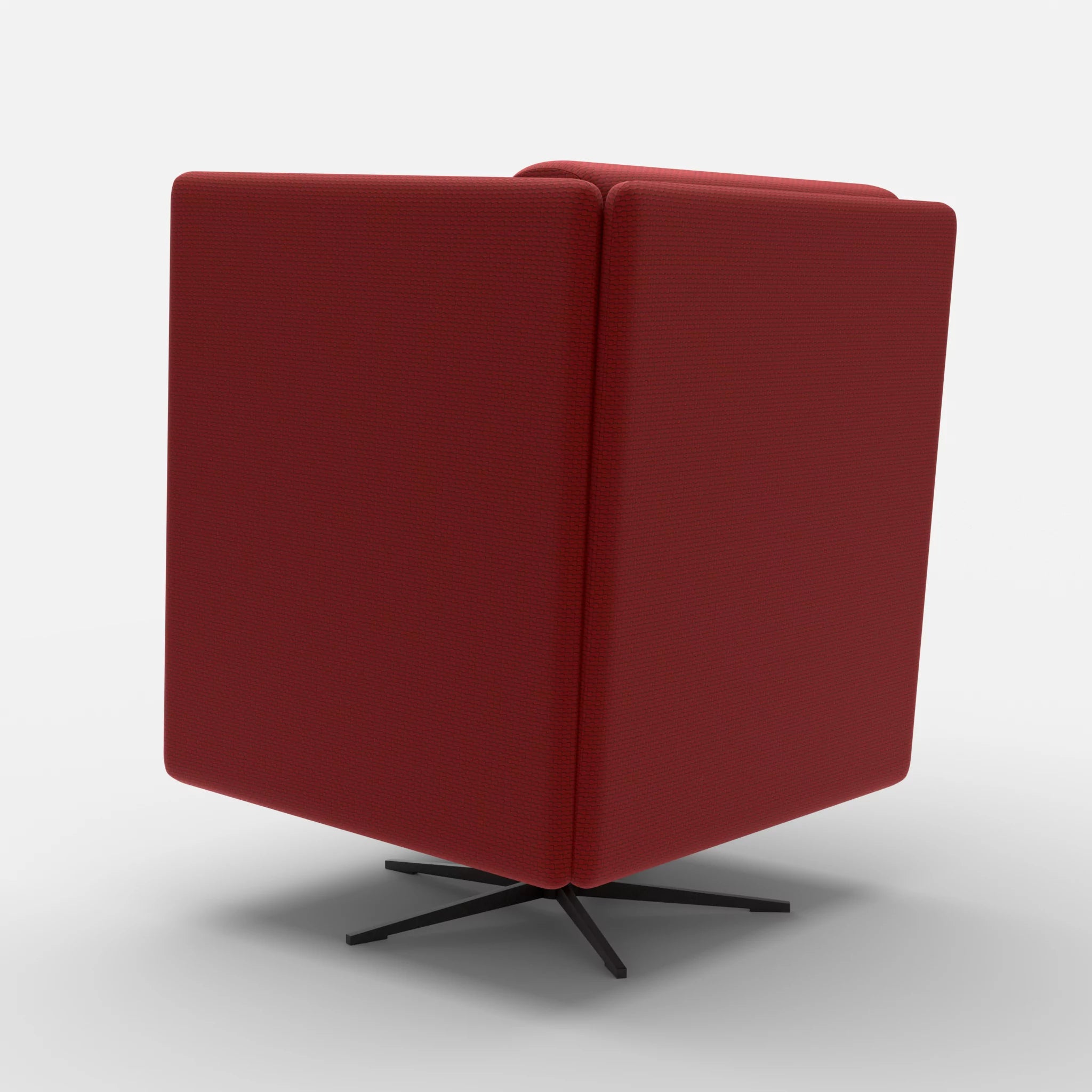Loungesessel Egon Hohe Version nabucco4021-nabucco4021 in Rot und Rot von hinten