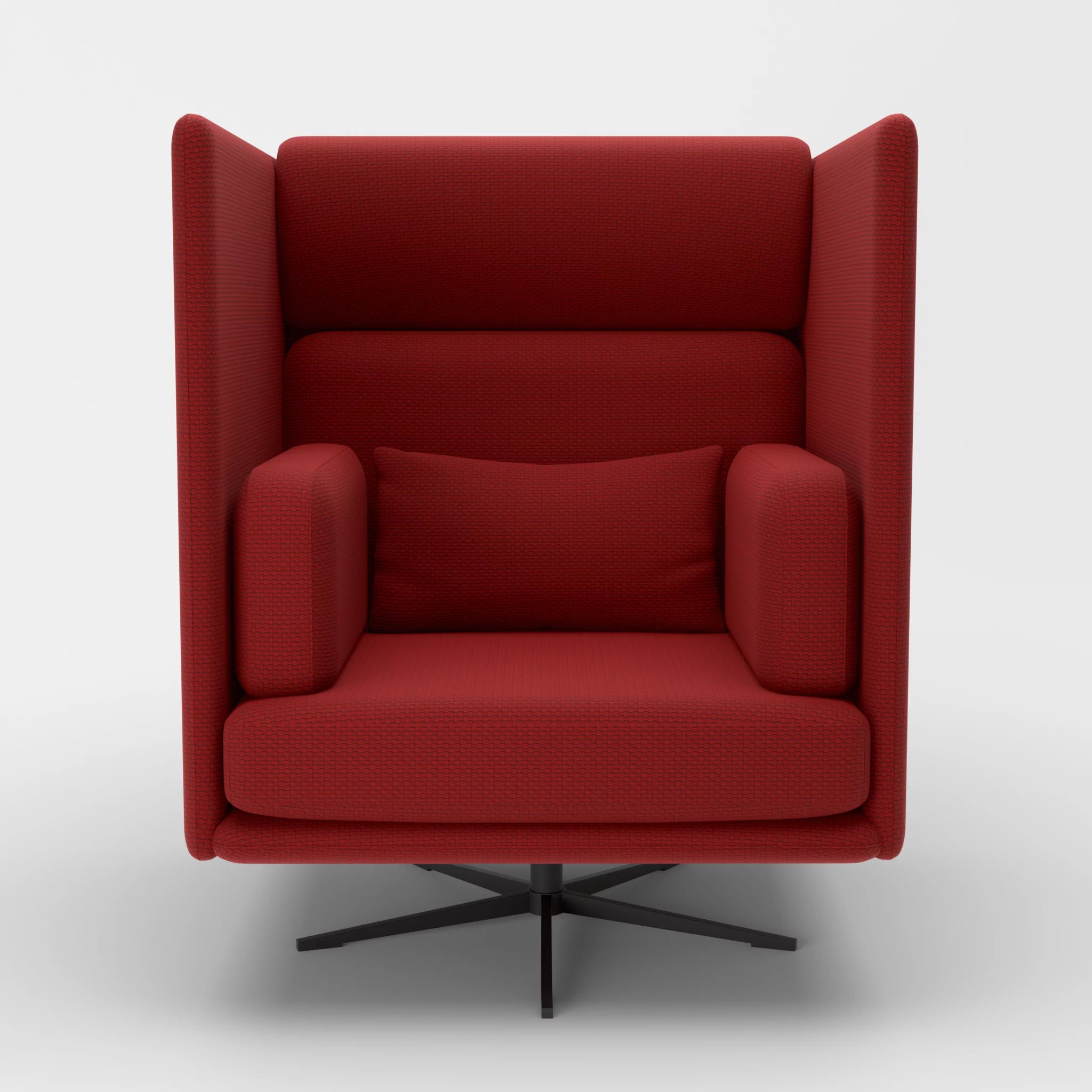 Loungesessel Egon Hohe Version nabucco4021-nabucco4021 in Rot und Rot von vorne