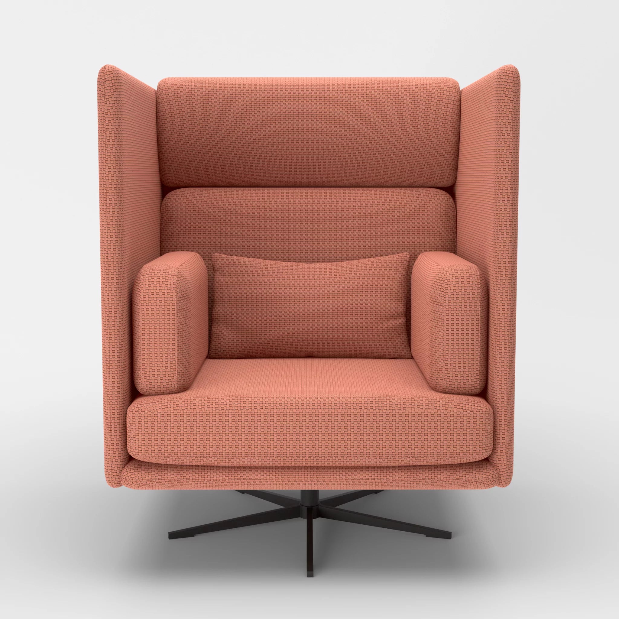 Loungesessel Egon Hohe Version nabucco4037-nabucco4037 in Terracotta und Terracotta von vorne