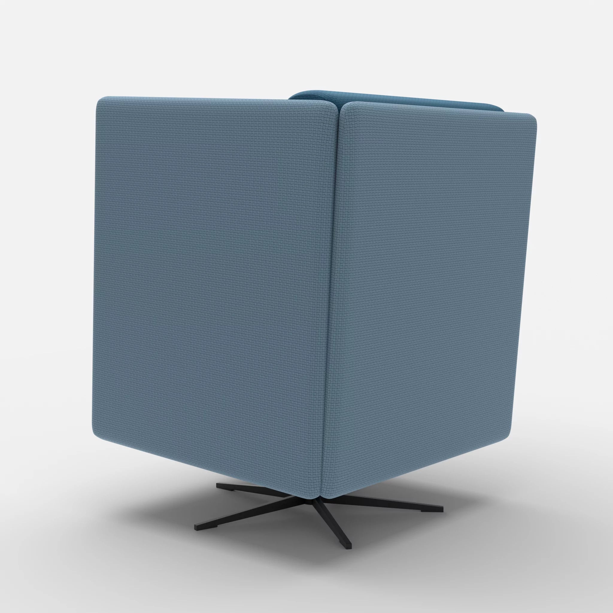 Loungesessel Egon Hohe Version nabucco6043-nabucco6075 in Blau und Blau von hinten