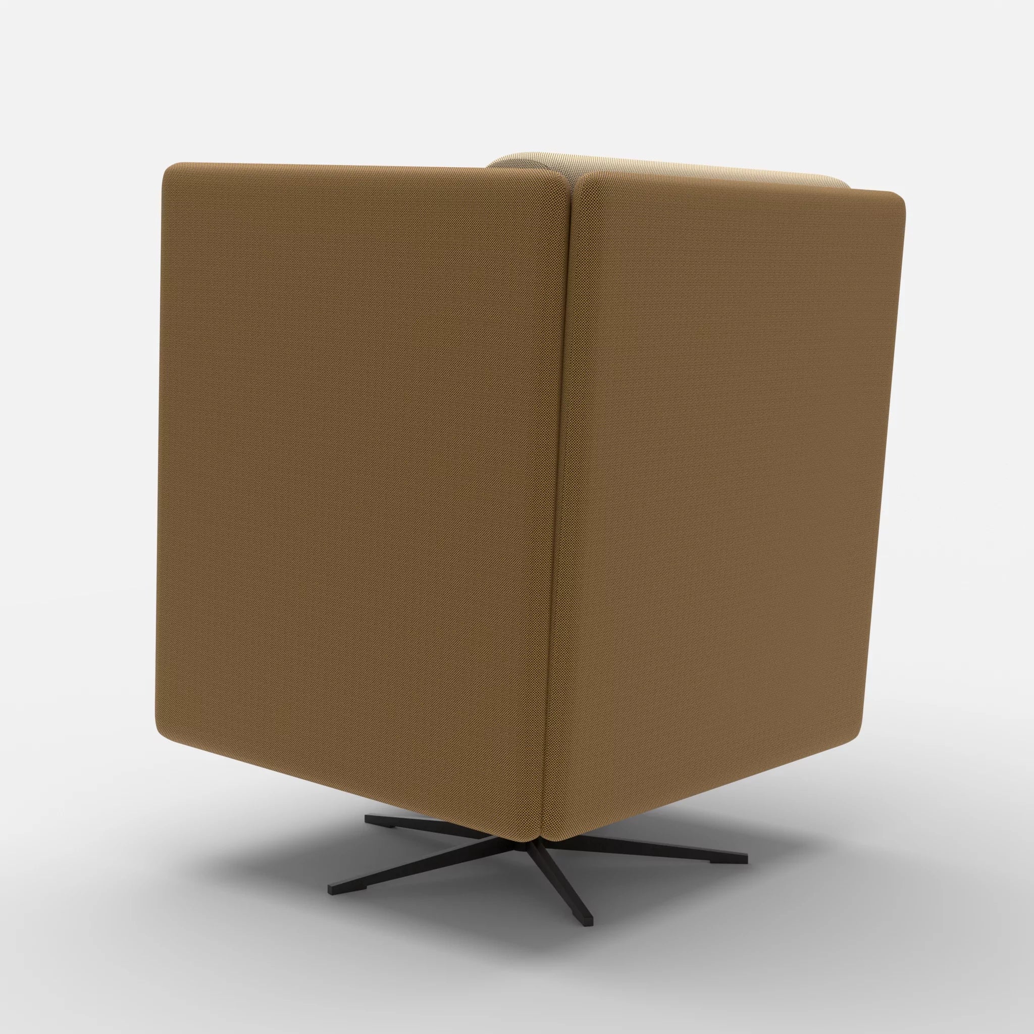 Loungesessel Egon Hohe Version radio2521-radio1510 in Braun und Beige von hinten
