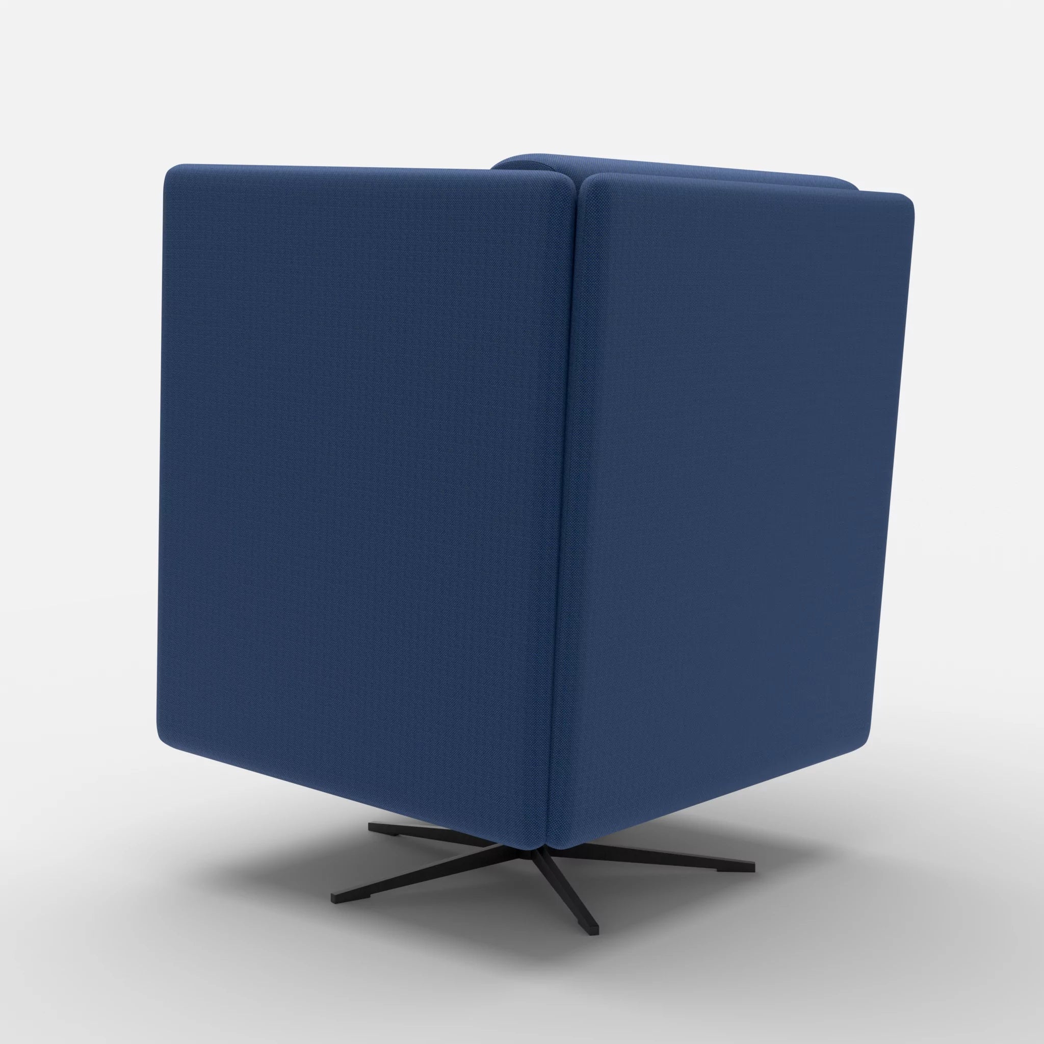 Loungesessel Egon Hohe Version radio6598-radio6598 in Navy und Navy von hinten