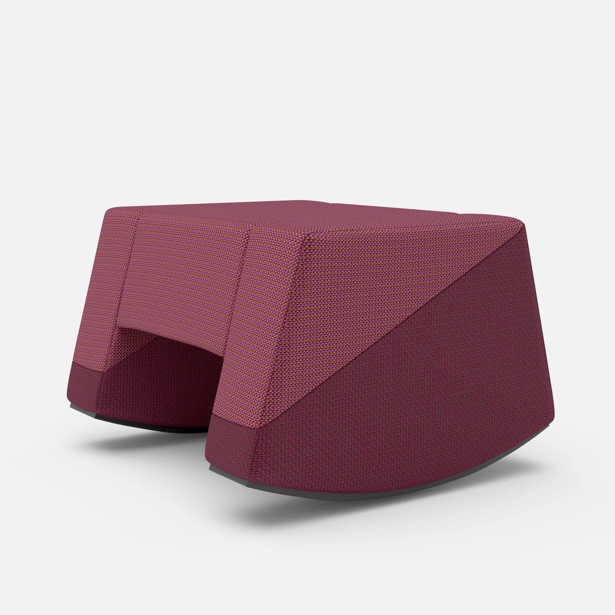 Schaukelhocker Softrocker credobreva-credorubin in Violett und Dunkelrot von hinten