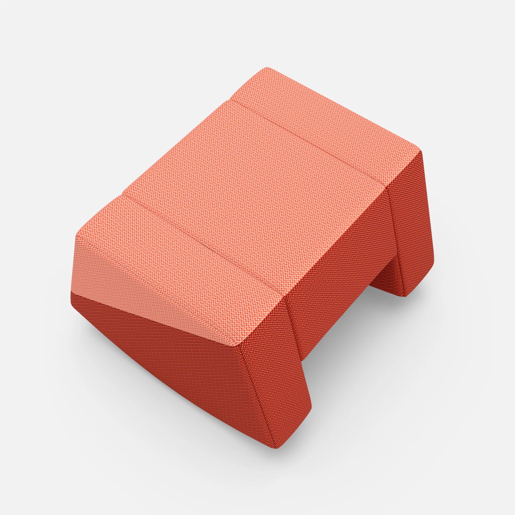 Schaukelhocker Softrocker credograpefruit-credolampion in Coral und Rot von oben