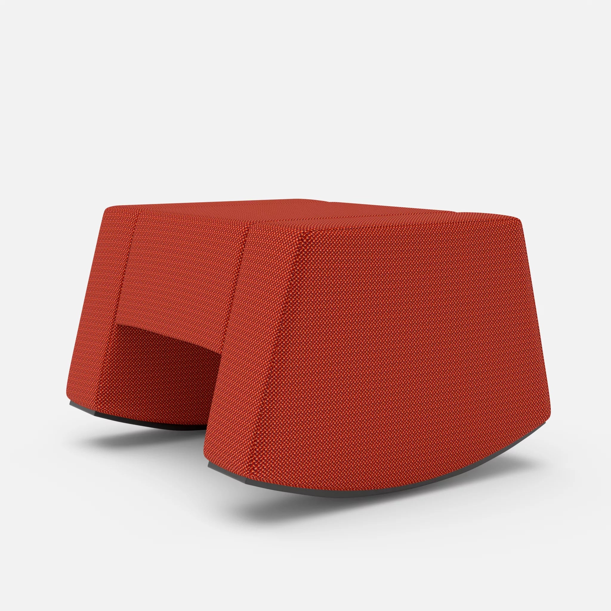 Schaukelhocker Softrocker credolampion in Rot von hinten