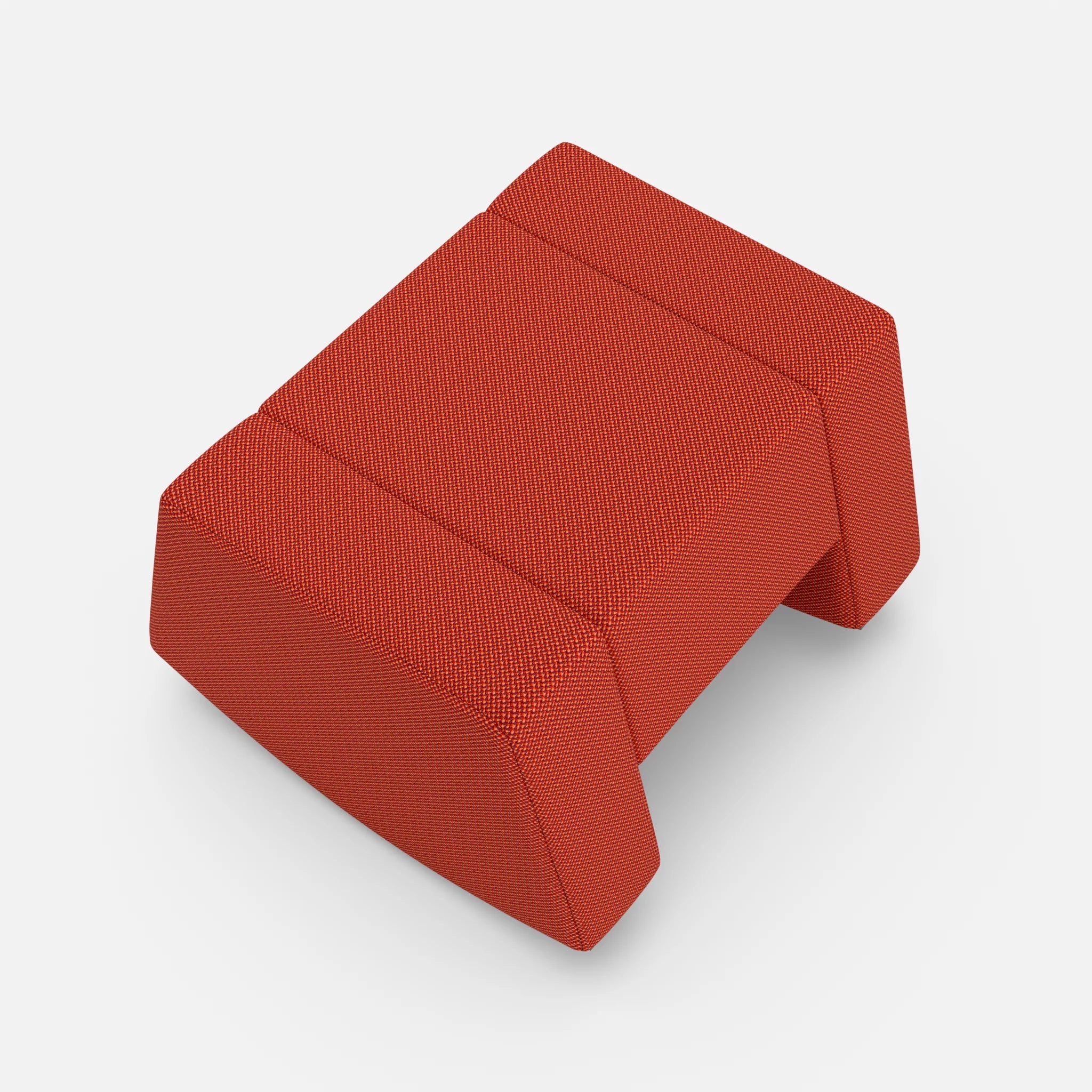 Schaukelhocker Softrocker credolampion in Rot von oben