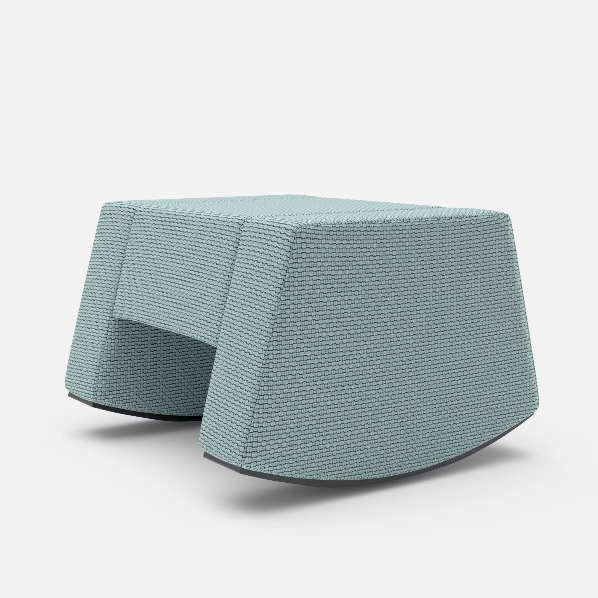 Schaukelhocker Softrocker nabucco6030 in Hellblau von hinten