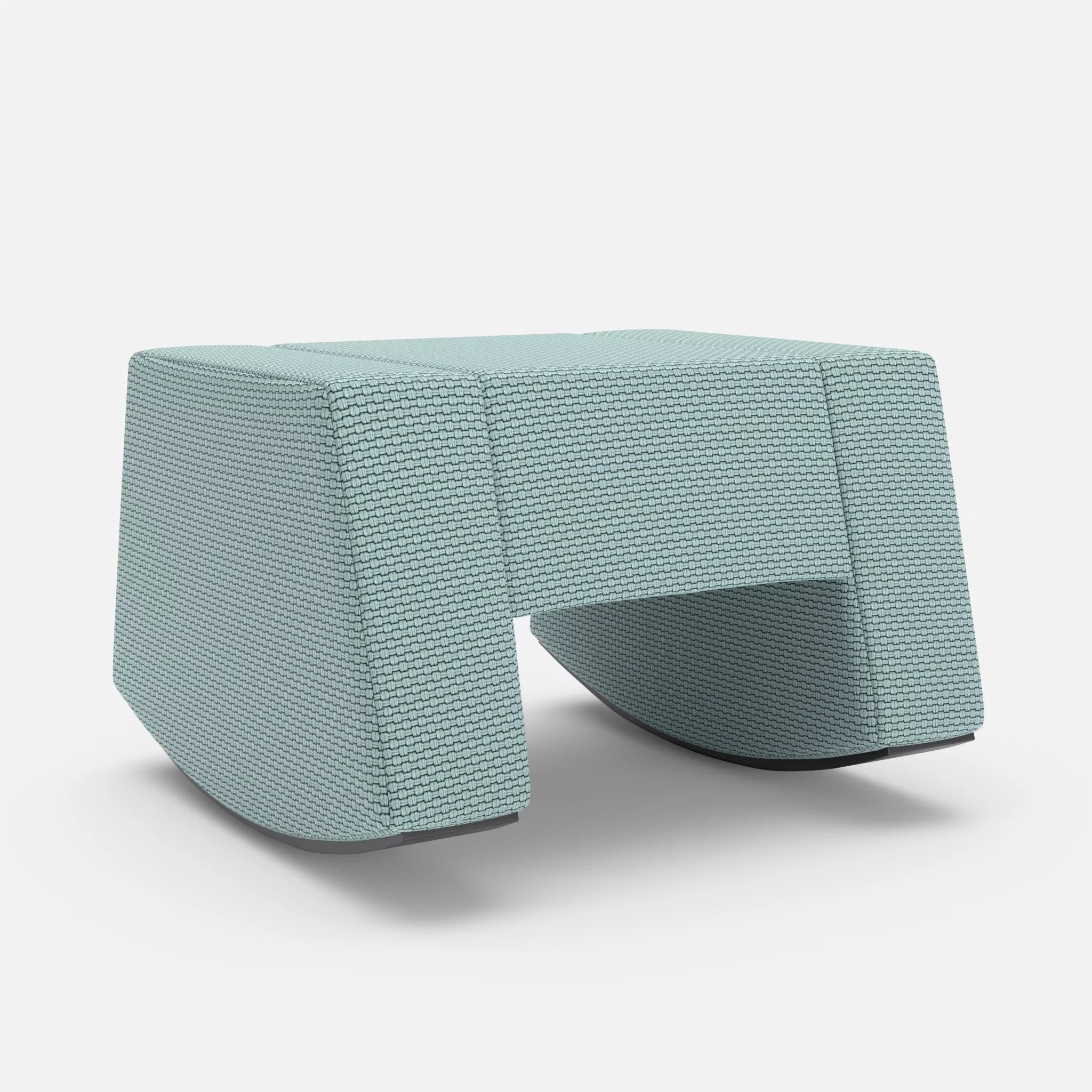 Schaukelhocker Softrocker nabucco6030 in Hellblau von vorne