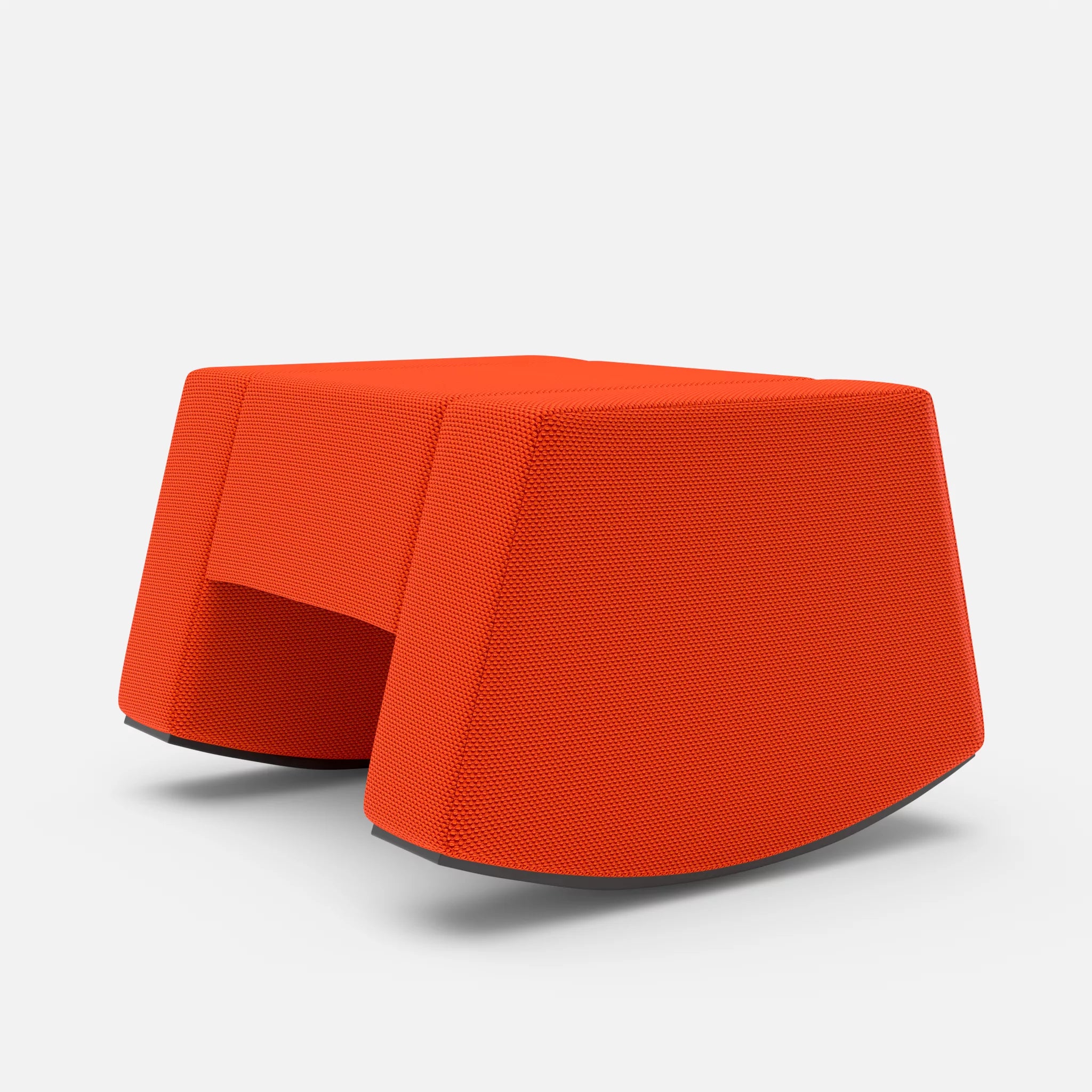 Schaukelhocker Softrocker novumsunset in Rot von hinten