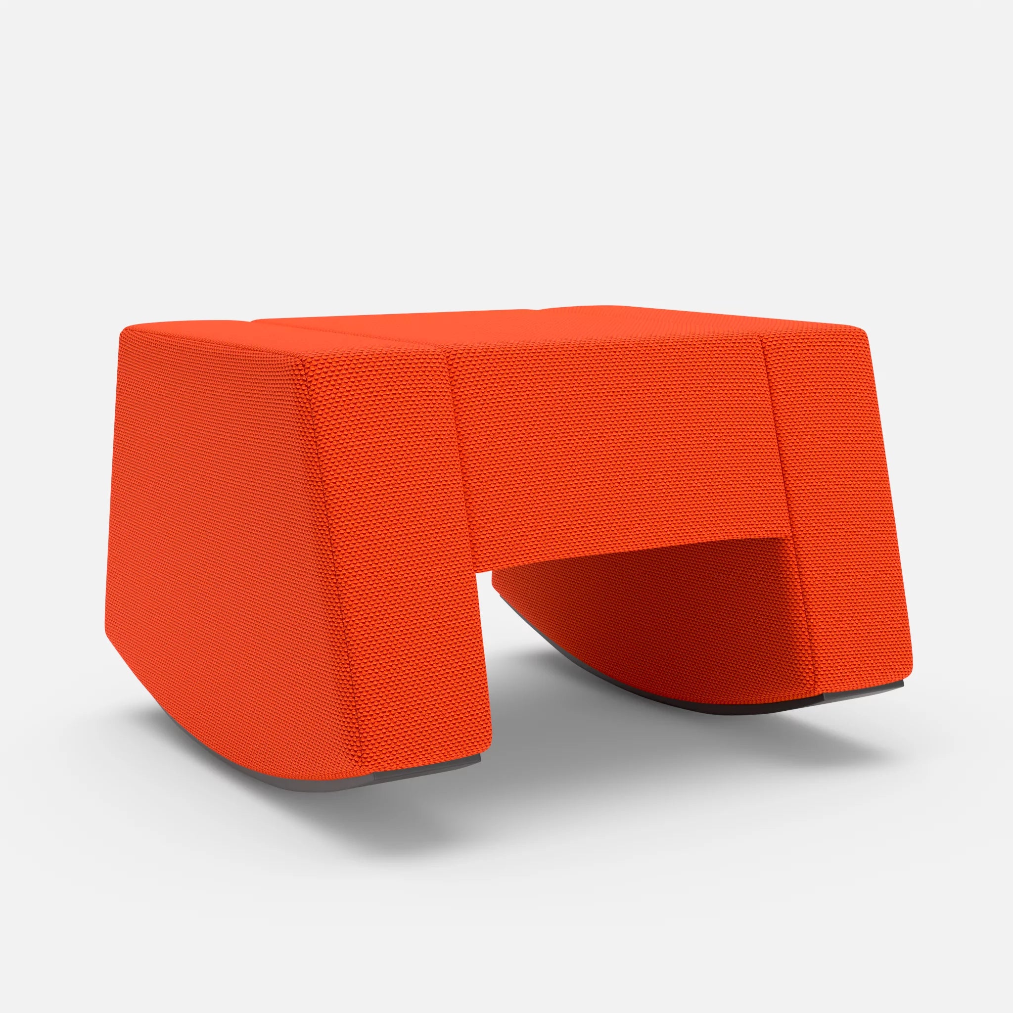Schaukelhocker Softrocker novumsunset in Rot von vorne