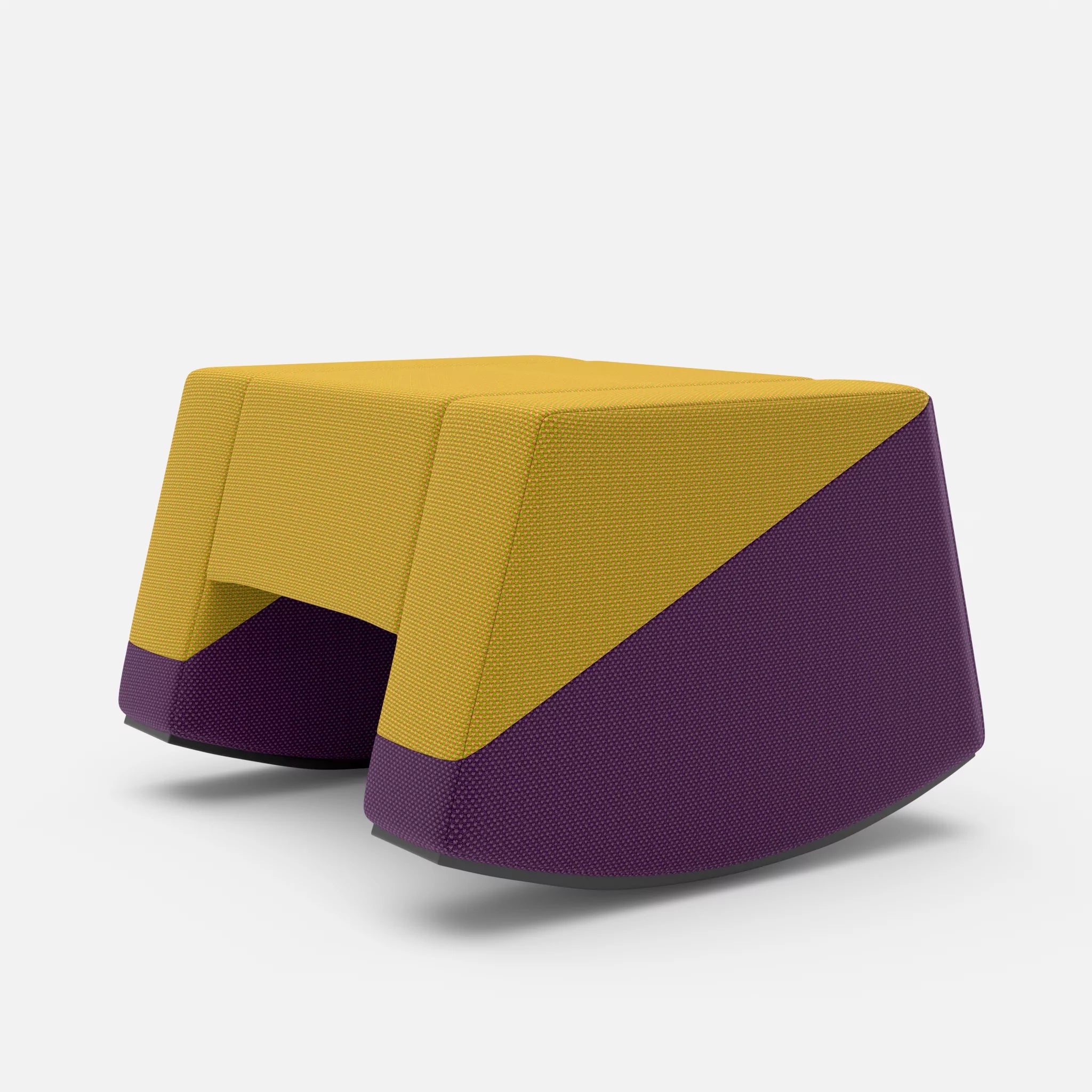 Schaukelhocker Softrocker novumtivoli-novumprune in Hellgrün und Violett von hinten