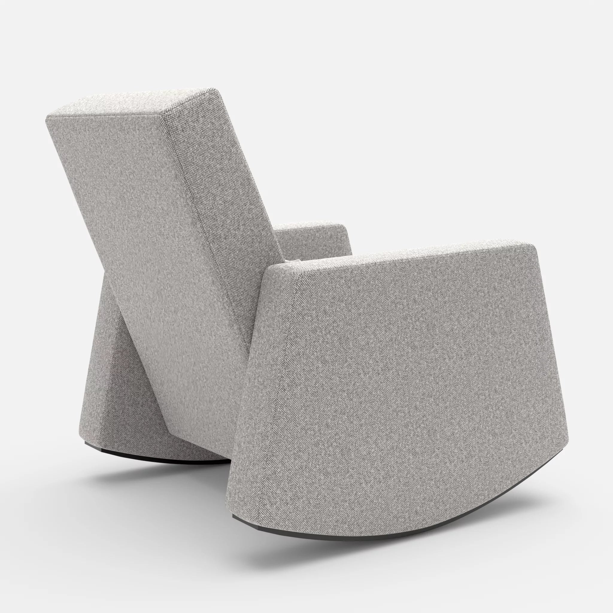 Schaukelsessel Softrocker celia0208 in Mittelgrau von hinten