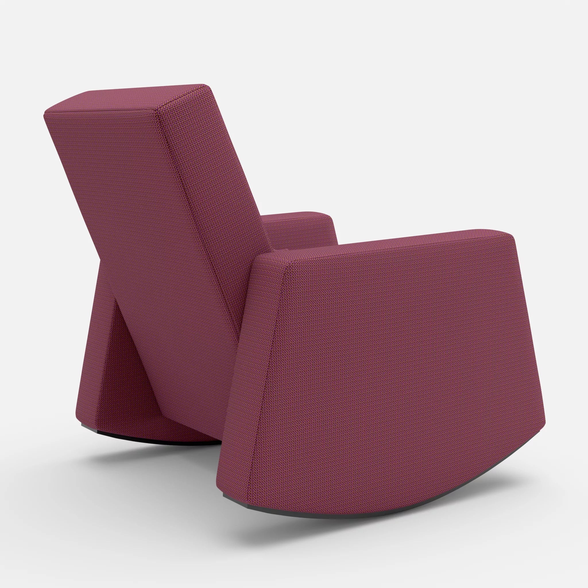 Schaukelsessel Softrocker credobreva in Violett von hinten