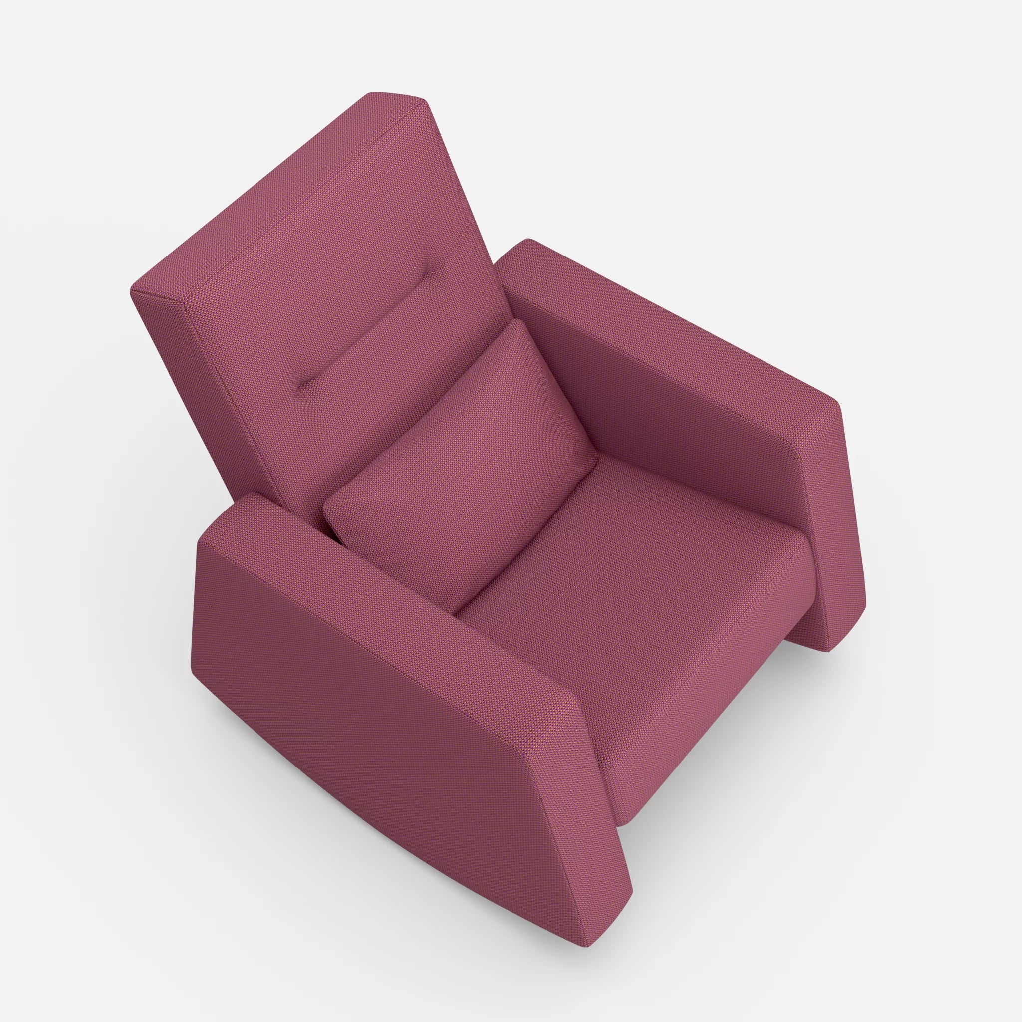 Schaukelsessel Softrocker credobreva in Violett von oben