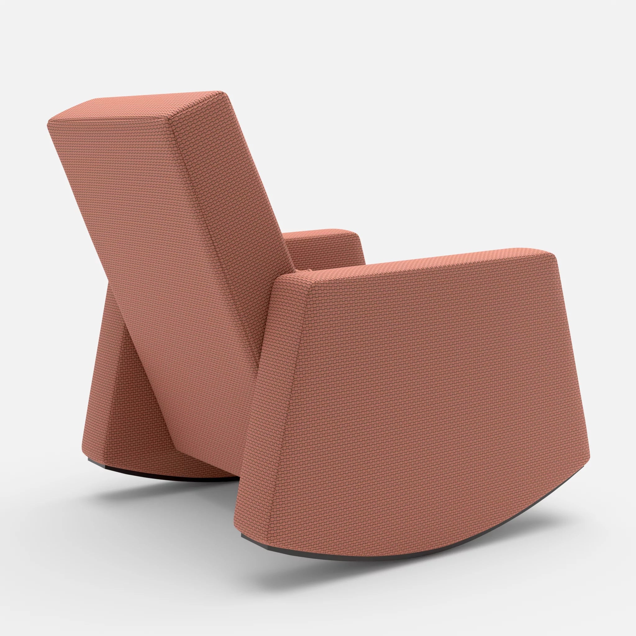 Schaukelsessel Softrocker nabucco4037 in Terracotta von hinten