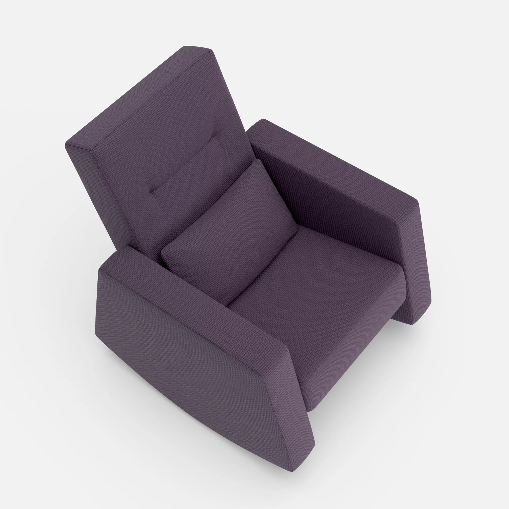 Schaukelsessel Softrocker nabucco5004 in Violett von oben