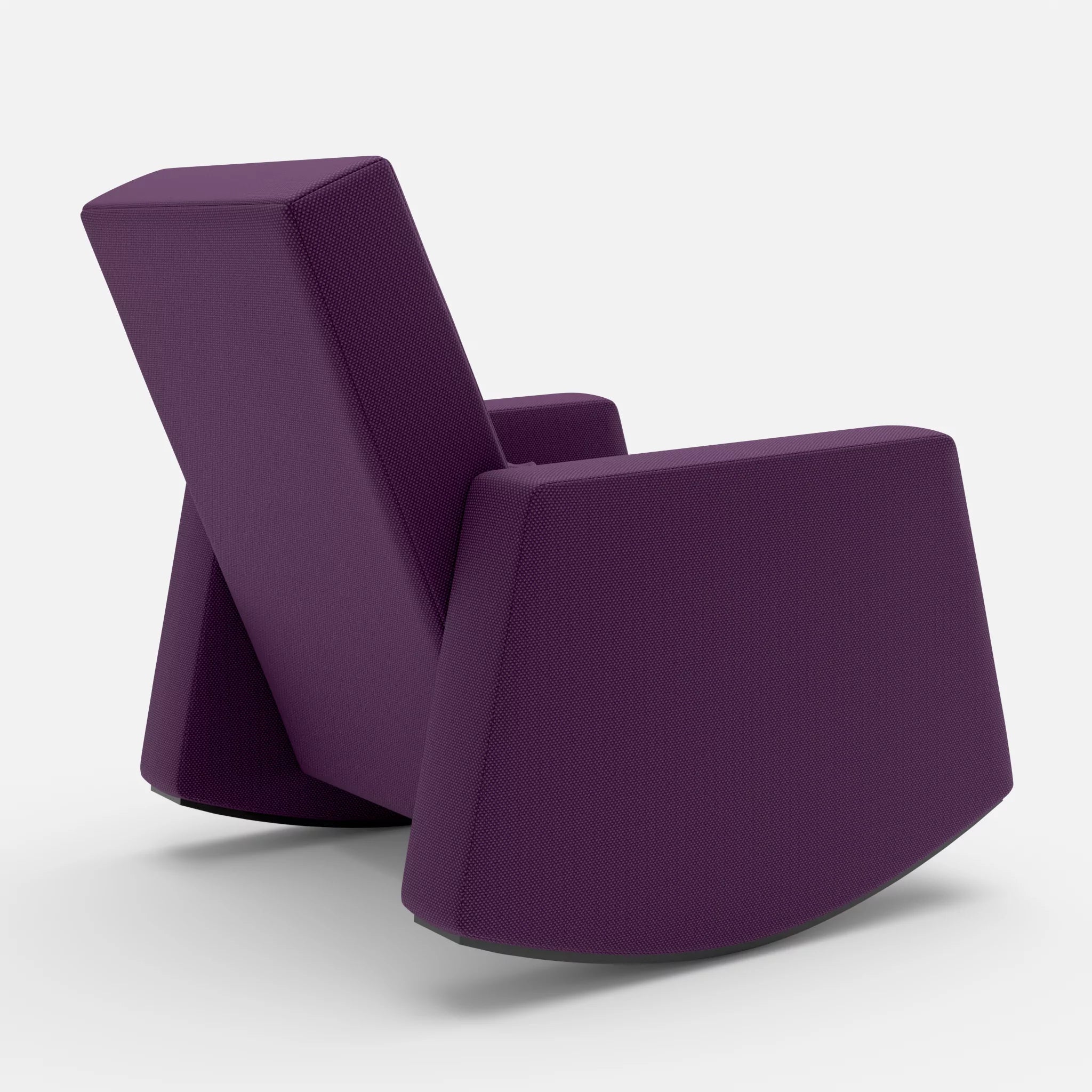 Schaukelsessel Softrocker novumprune in Violett von hinten