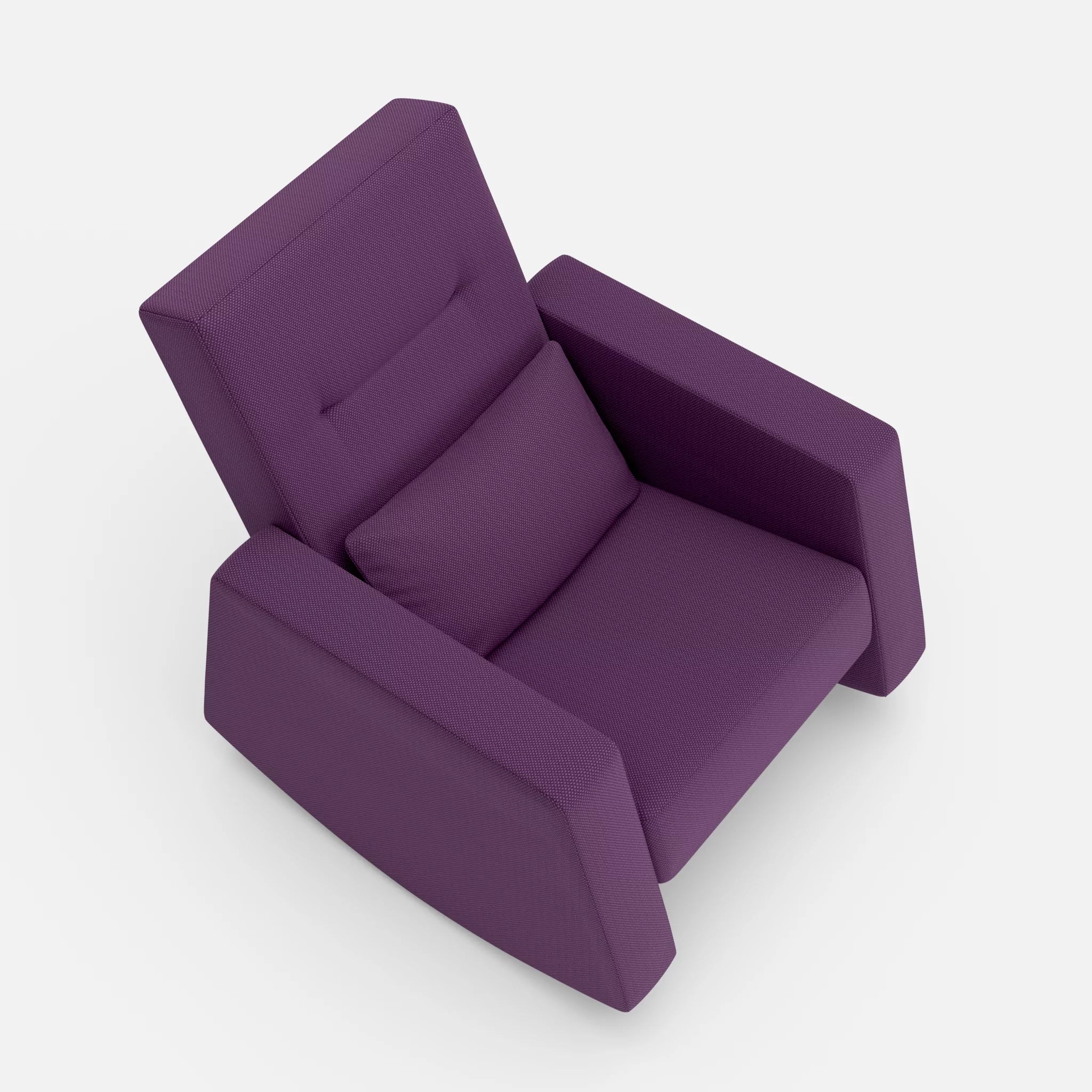 Schaukelsessel Softrocker novumprune in Violett von oben