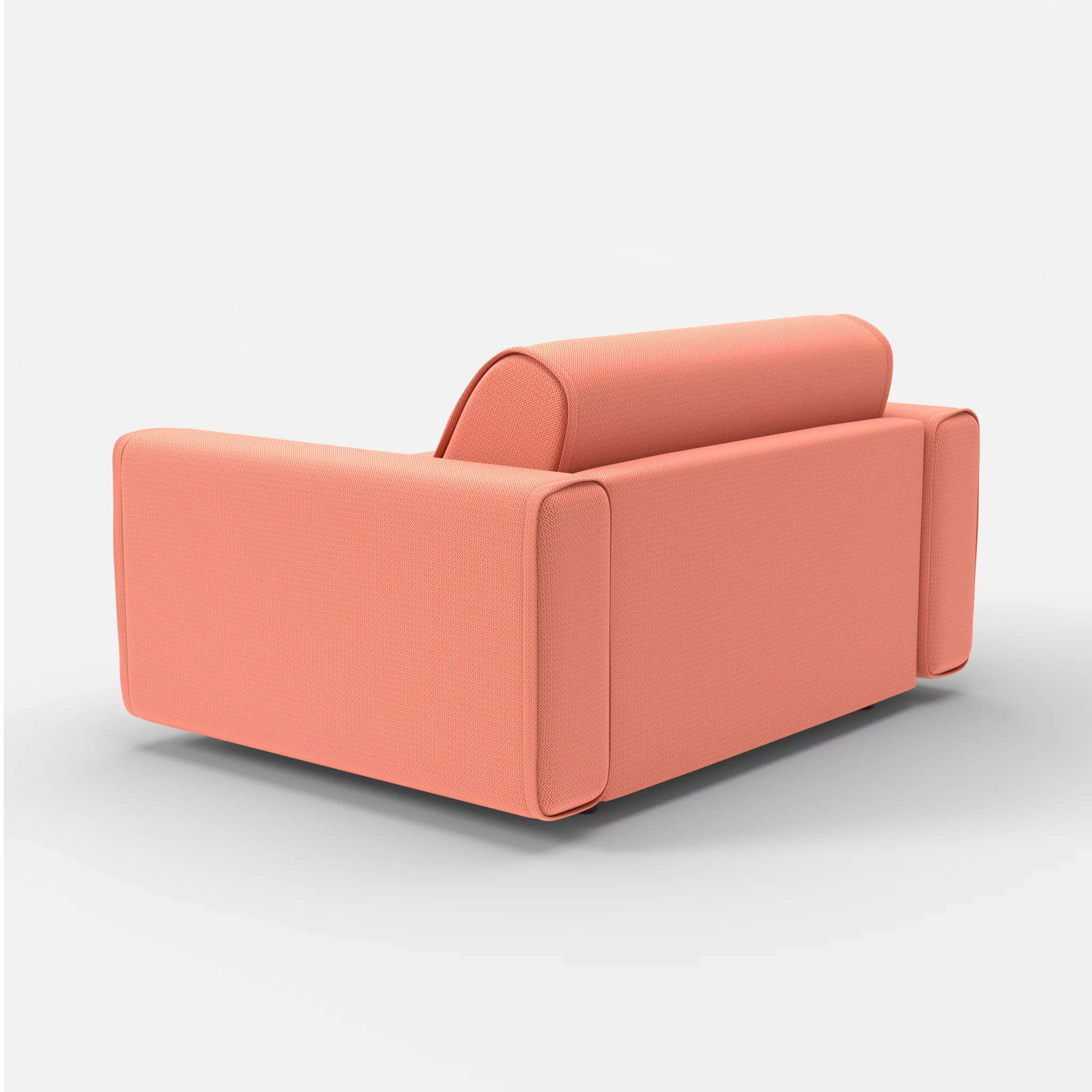 Sessel Belleform mit breiter Armlehne 4 credograpefruit in Coral von hinten