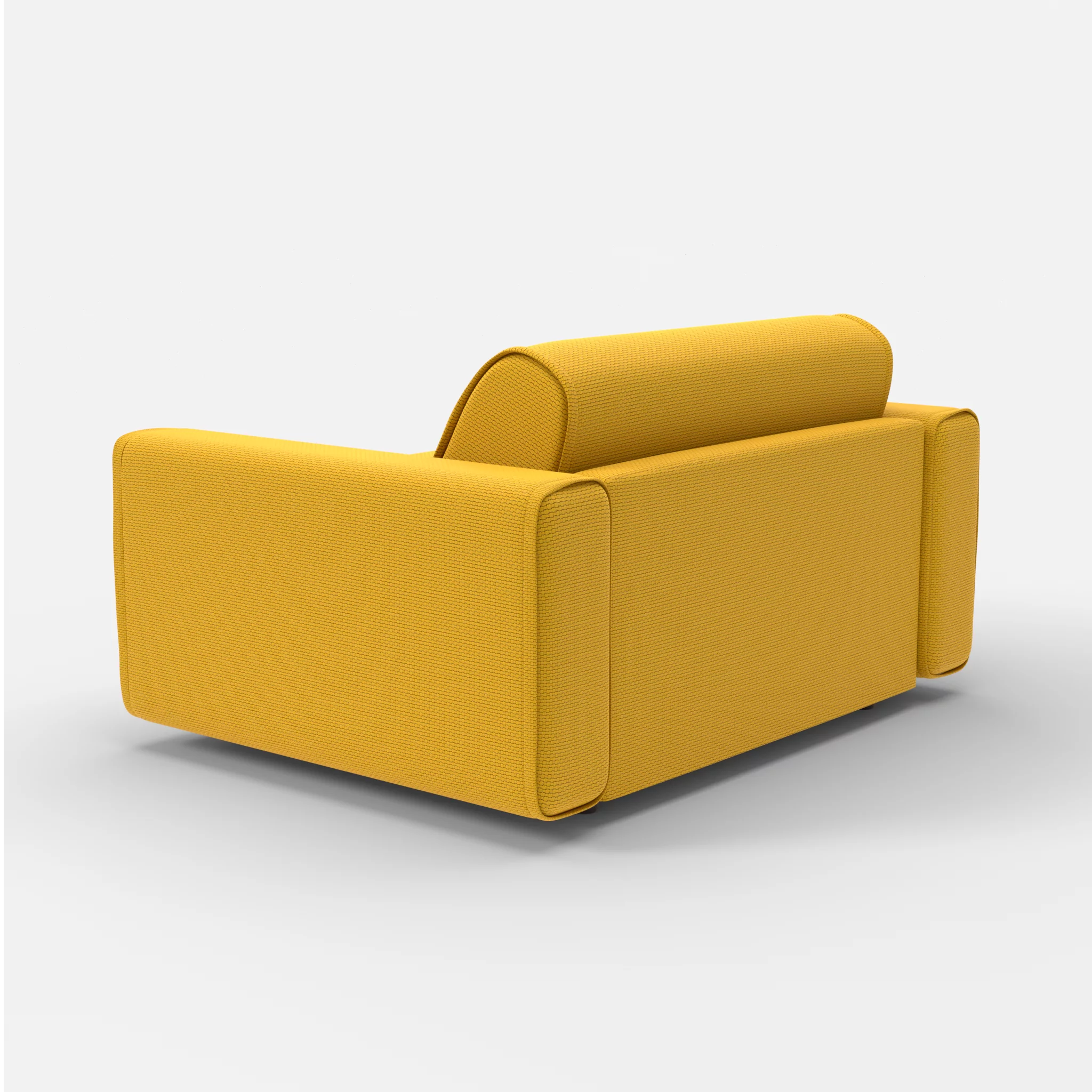 Sessel Belleform mit breiter Armlehne 4 nabucco3019 in Curry von hinten