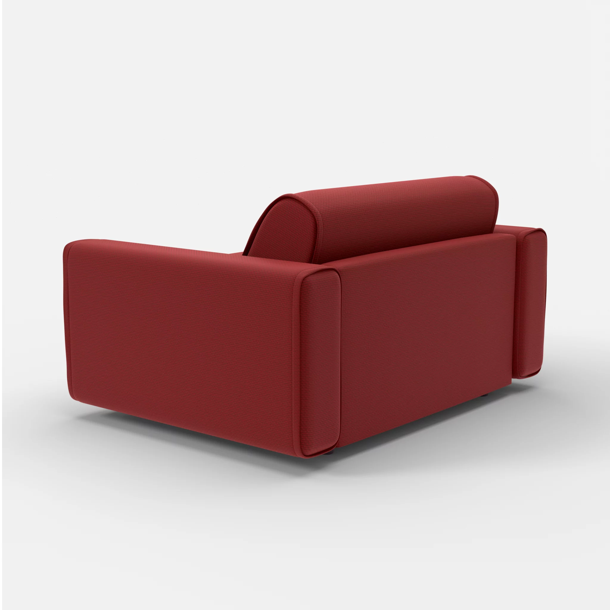 Sessel Belleform mit breiter Armlehne 4 nabucco4021 in Rot von hinten