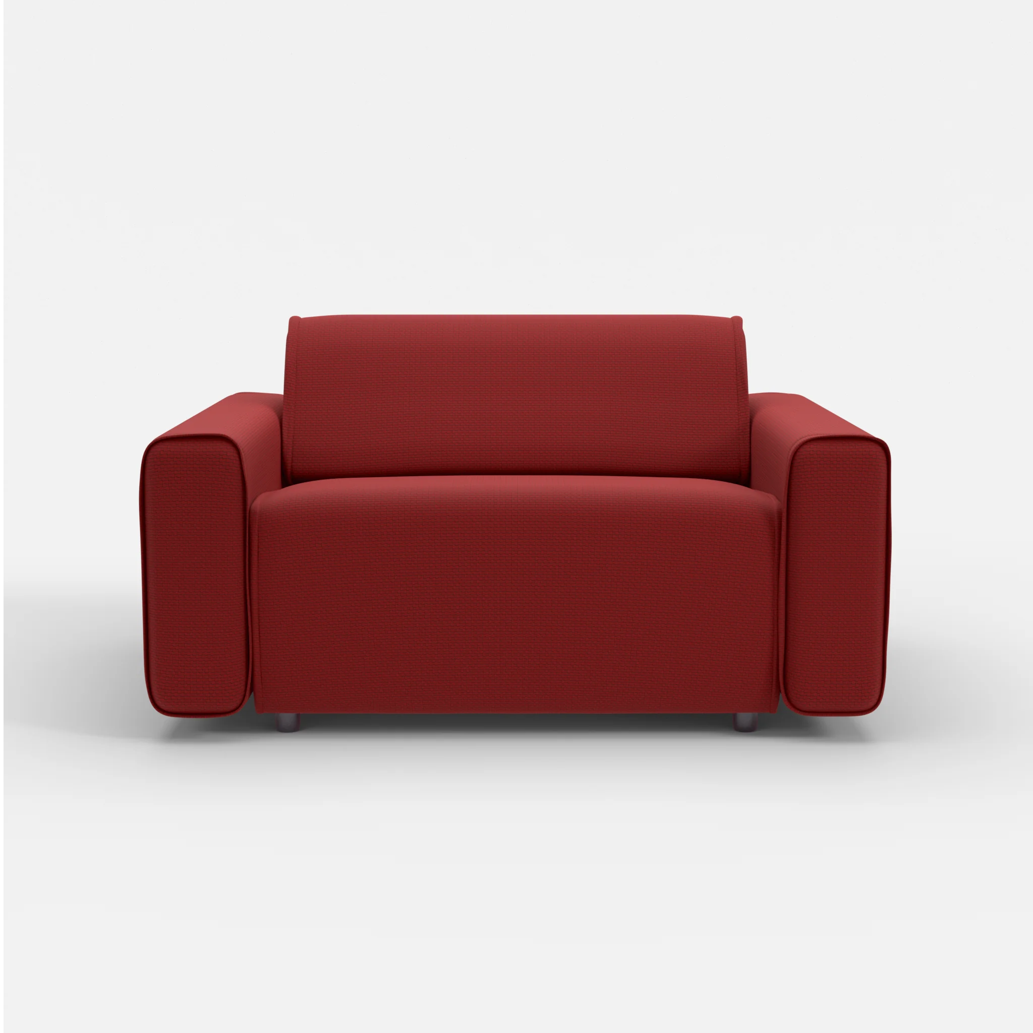 Sessel Belleform mit breiter Armlehne 4 nabucco4021 in Rot von vorne
