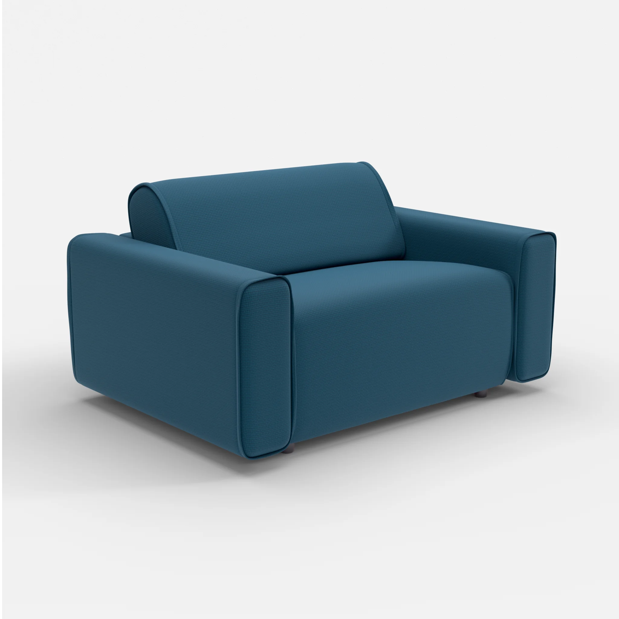 Sessel Belleform mit breiter Armlehne 4 nabucco6075 in Blau von der Seite