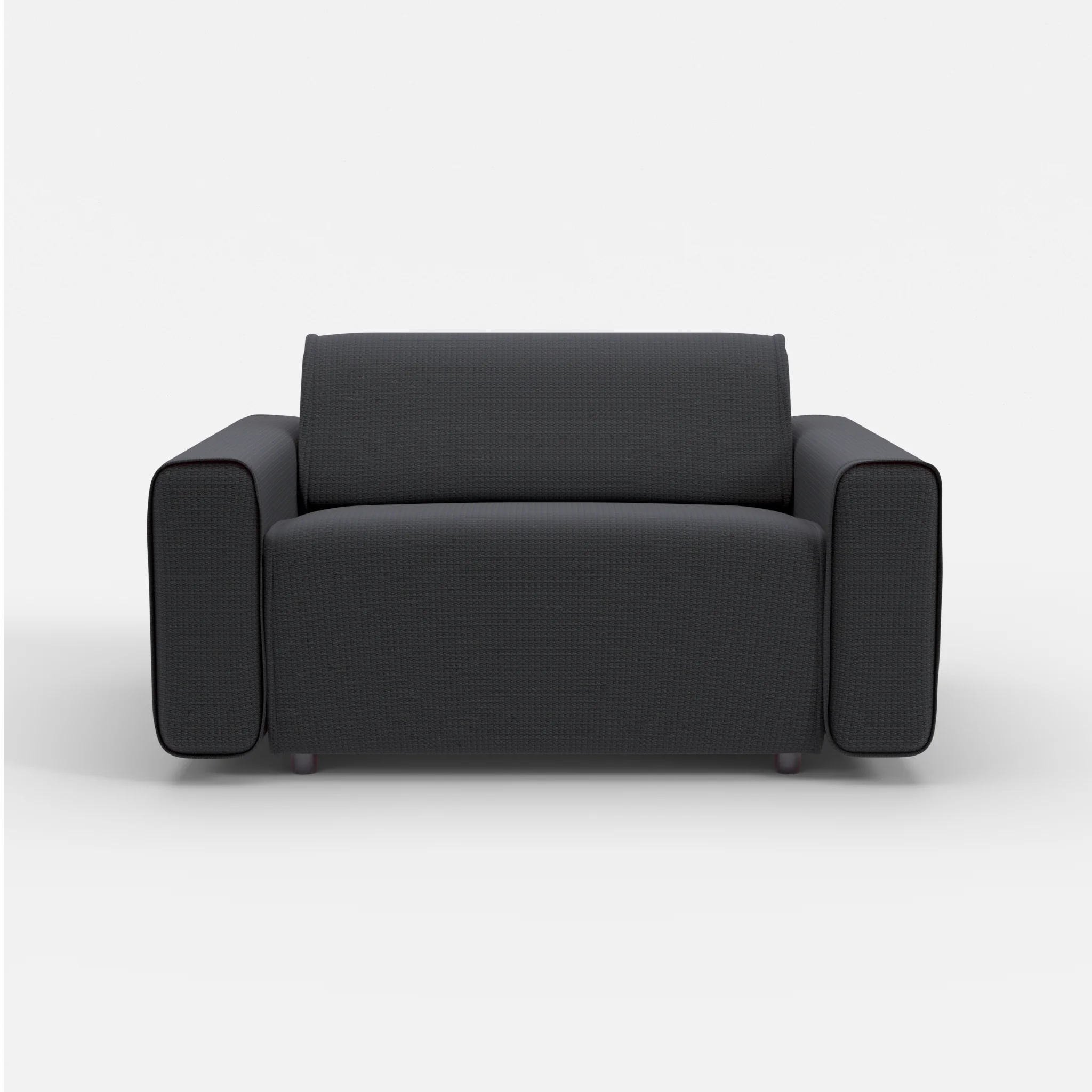 Sessel Belleform mit breiter Armlehne 4 nabucco8019 in Anthrazit von vorne