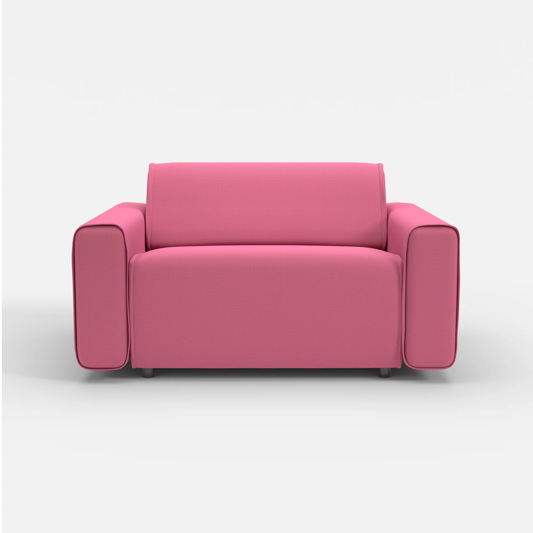 Sessel Belleform mit breiter Armlehne 4 novumlitchi in Violett von vorne