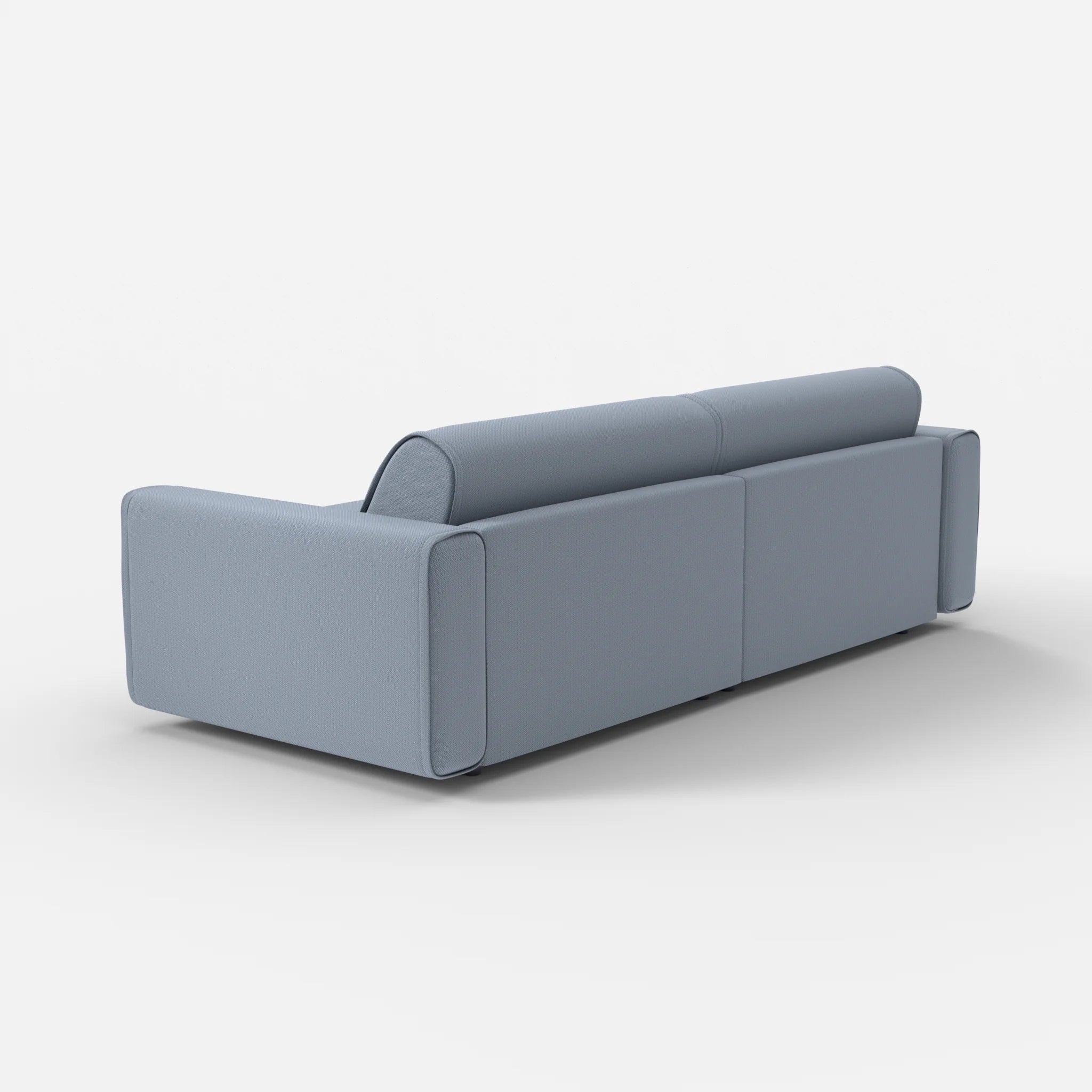 2 Sitzer Sofa Belleform mit breiter Armlehne 4 credosea in Blau von hinten