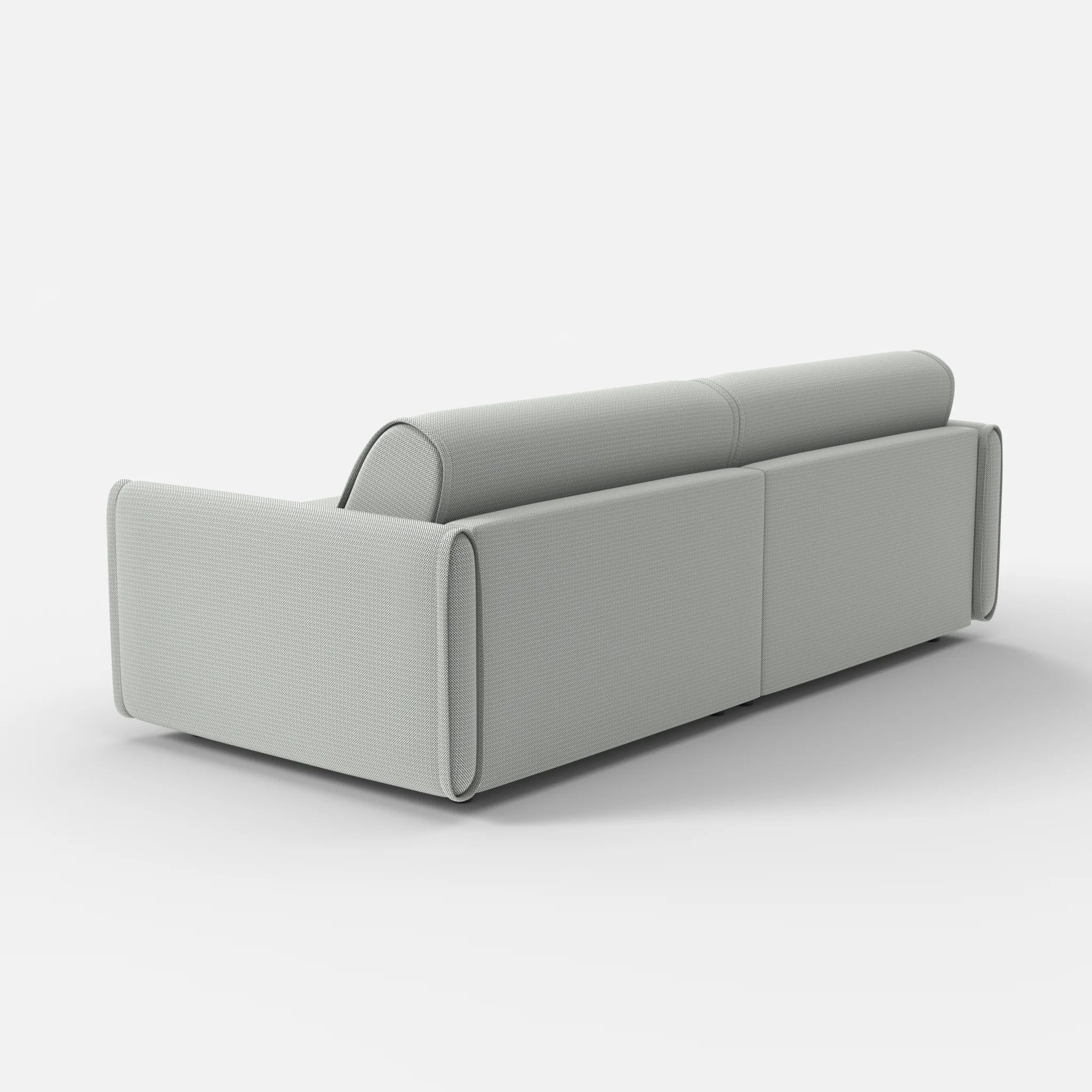 2 Sitzer Sofa Belleform mit schmaler Armlehne 3 credopepper in Dunkelgrau von hinten