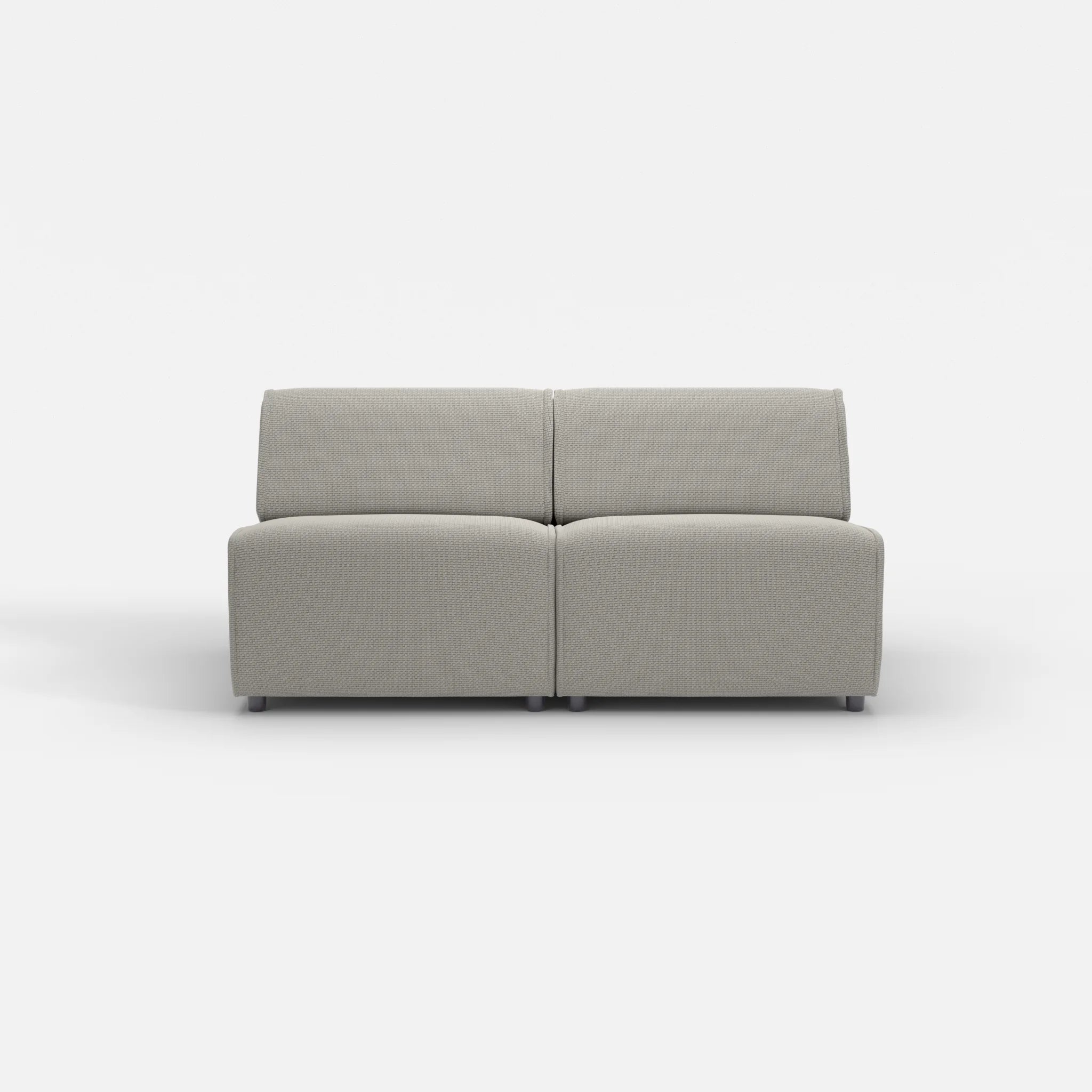 2 Sitzer Sofa Belleform ohne Armlehne 2 nabucco1003 in Hellgrau von vorne
