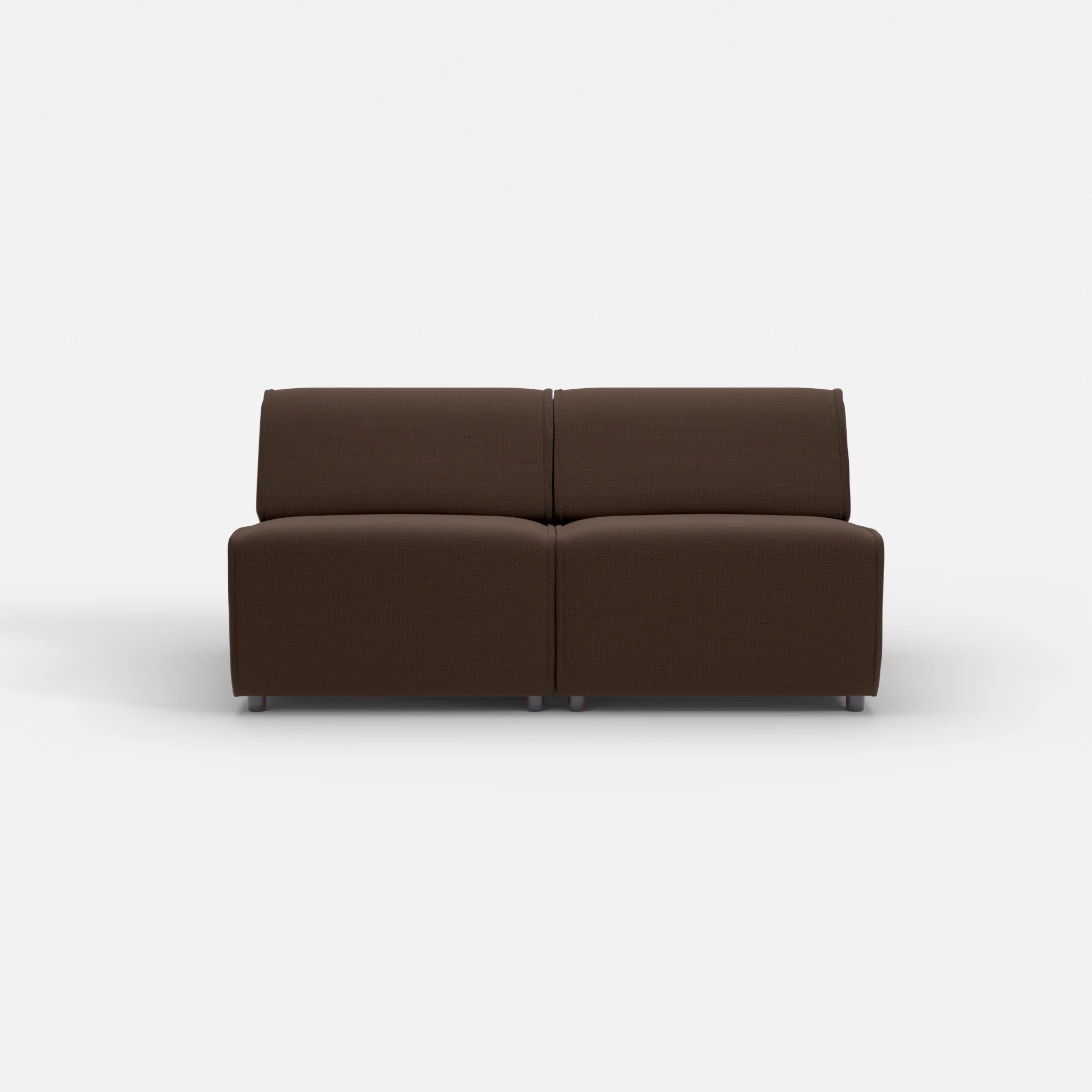 2 Sitzer Sofa Belleform ohne Armlehne 2 nabucco2022 in Dunkelbraun von vorne