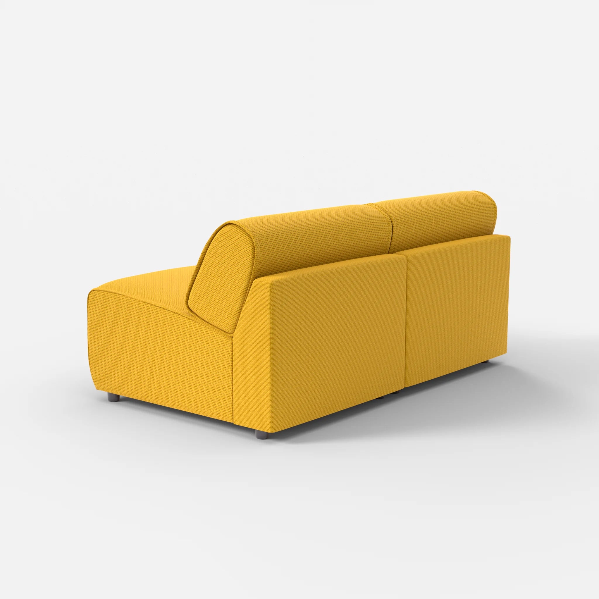 2 Sitzer Sofa Belleform ohne Armlehne 2 nabucco3019 in Curry von hinten