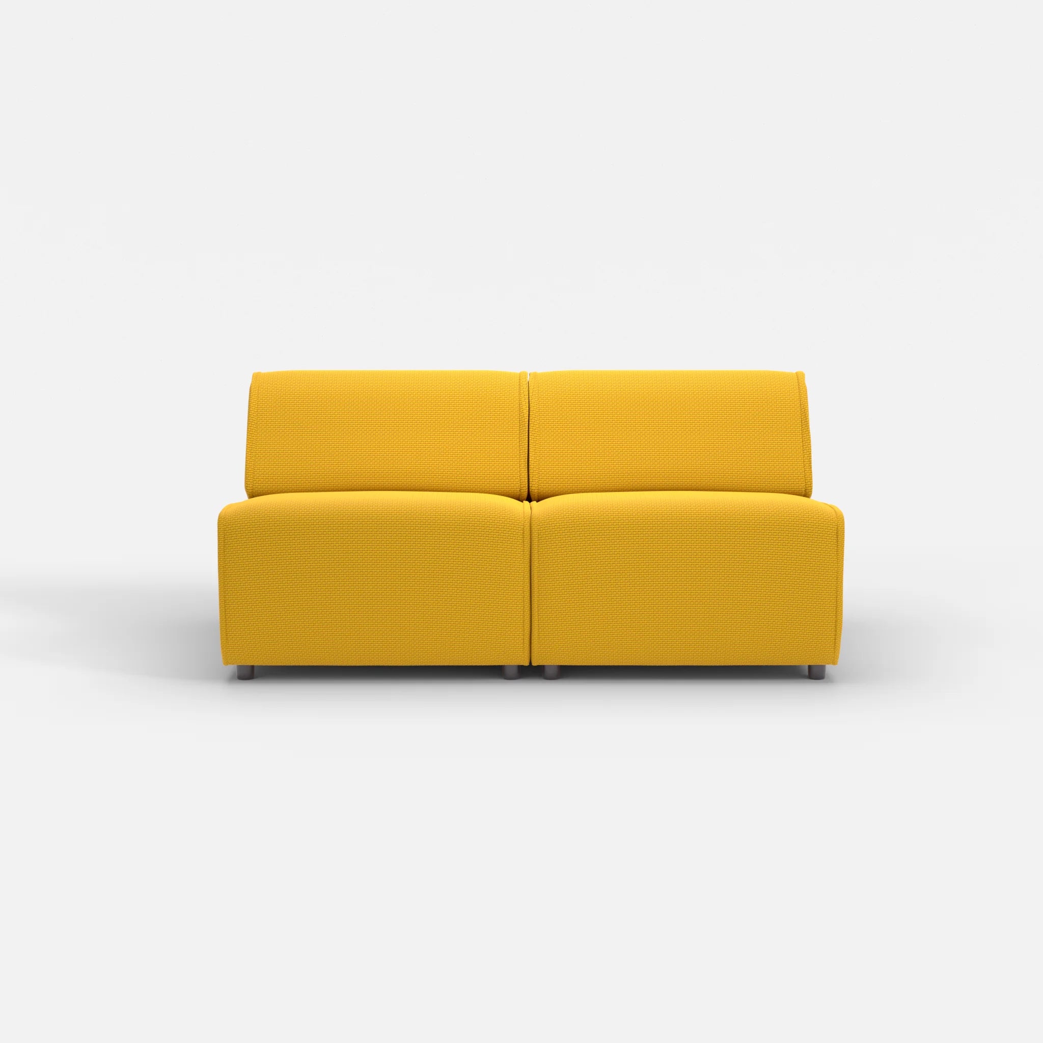 2 Sitzer Sofa Belleform ohne Armlehne 2 nabucco3019 in Curry von vorne