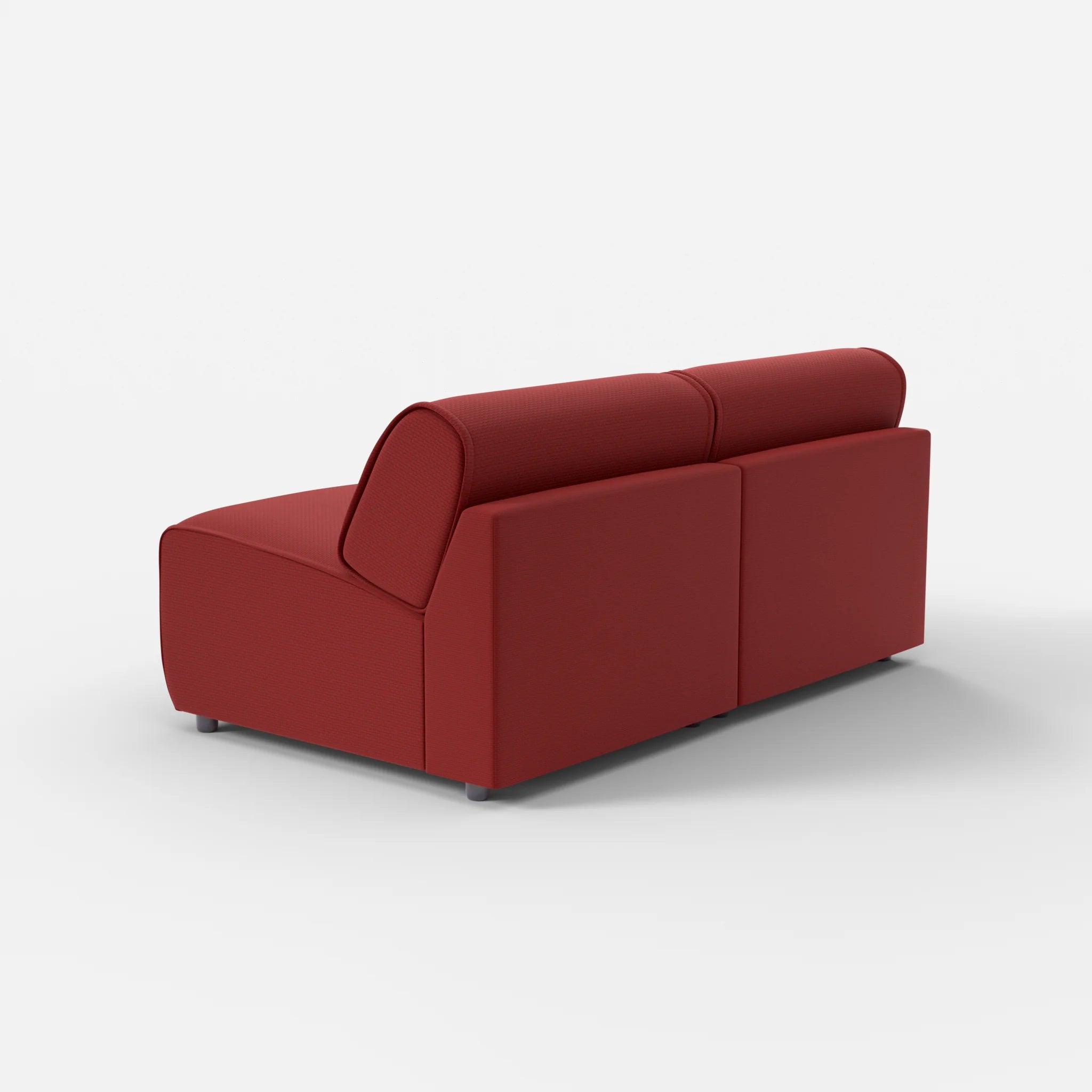 2 Sitzer Sofa Belleform ohne Armlehne 2 nabucco4021 in Rot von hinten