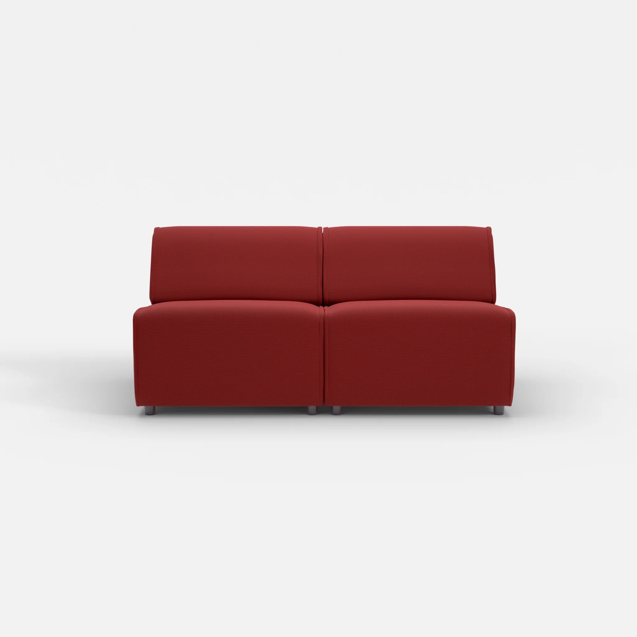 2 Sitzer Sofa Belleform ohne Armlehne 2 nabucco4021 in Rot von vorne