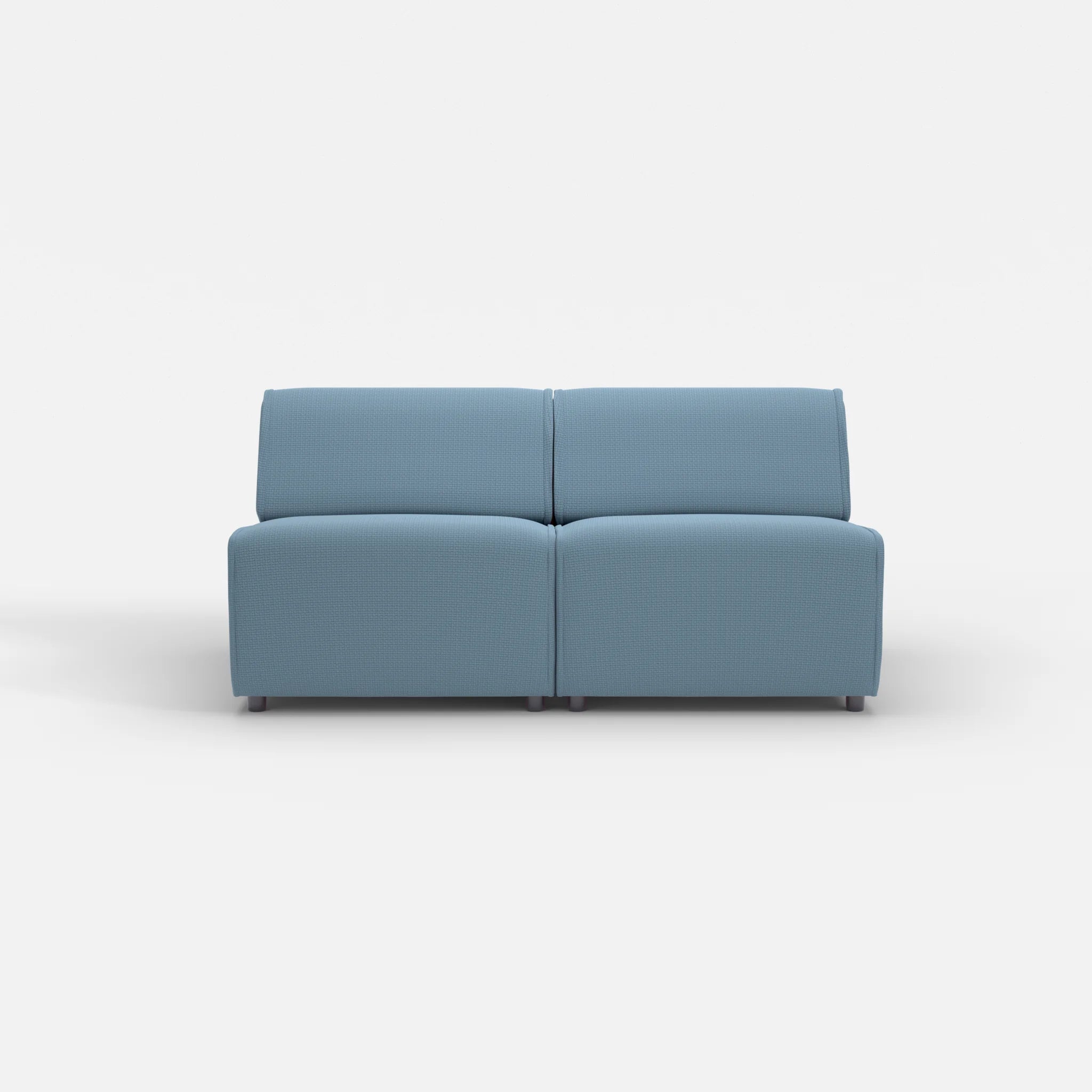 2 Sitzer Sofa Belleform ohne Armlehne 2 nabucco6043 in Blau von vorne