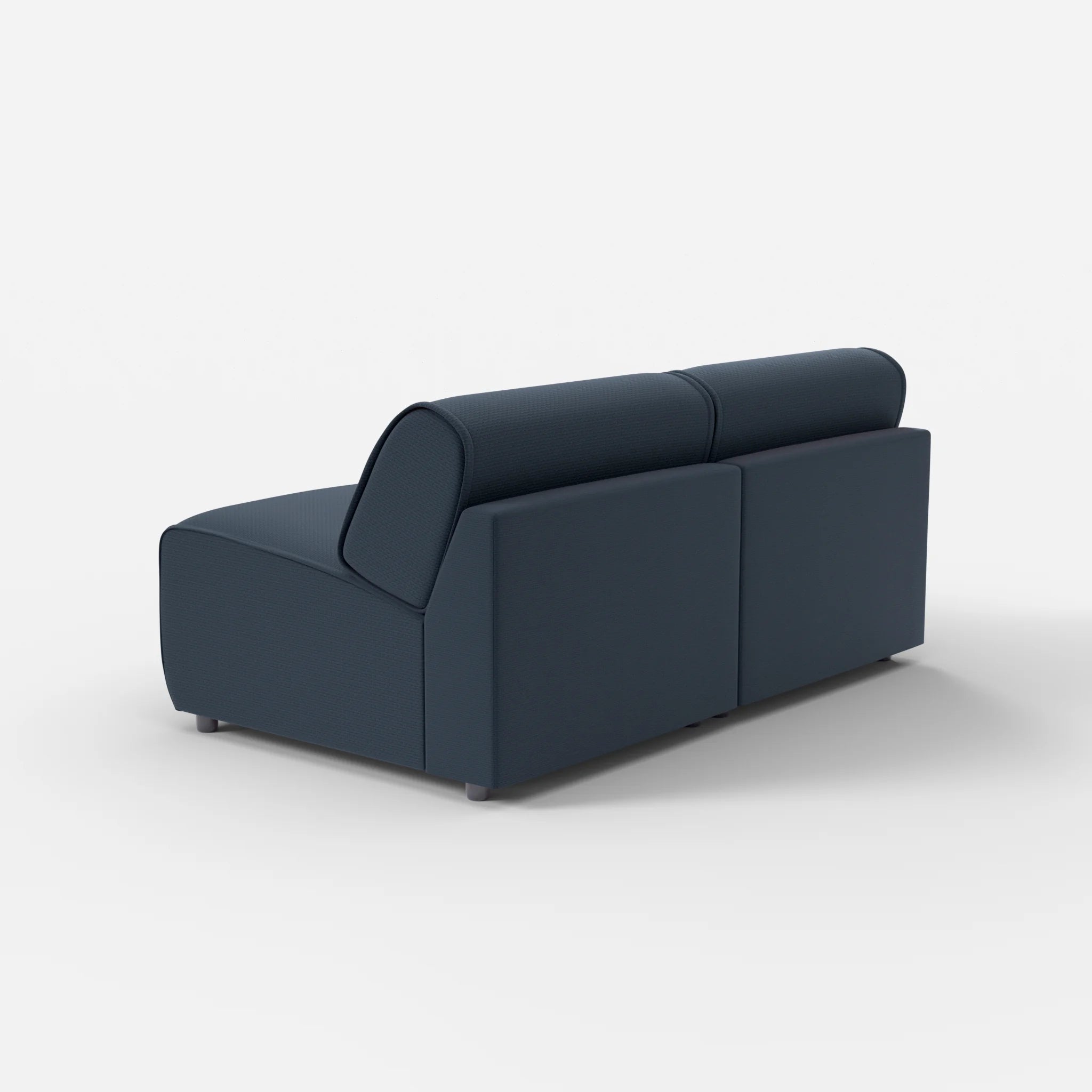 2 Sitzer Sofa Belleform ohne Armlehne 2 nabucco6098 in Dunkelblau von hinten