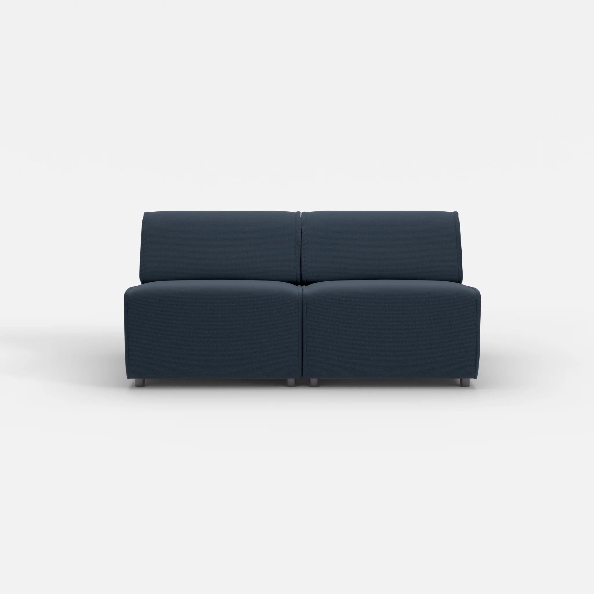 2 Sitzer Sofa Belleform ohne Armlehne 2 nabucco6098 in Dunkelblau von vorne