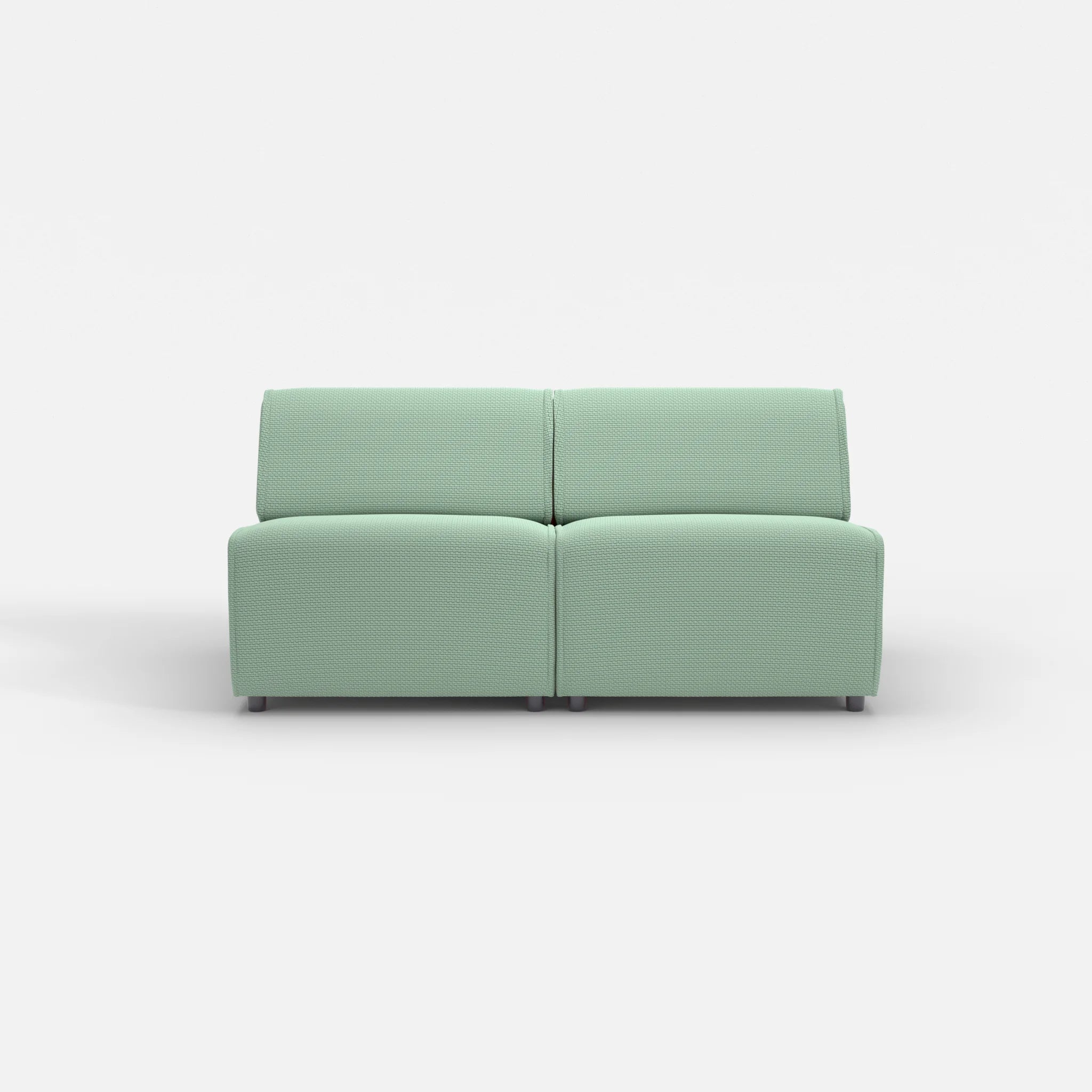 2 Sitzer Sofa Belleform ohne Armlehne 2 nabucco7030 in Türkis von vorne