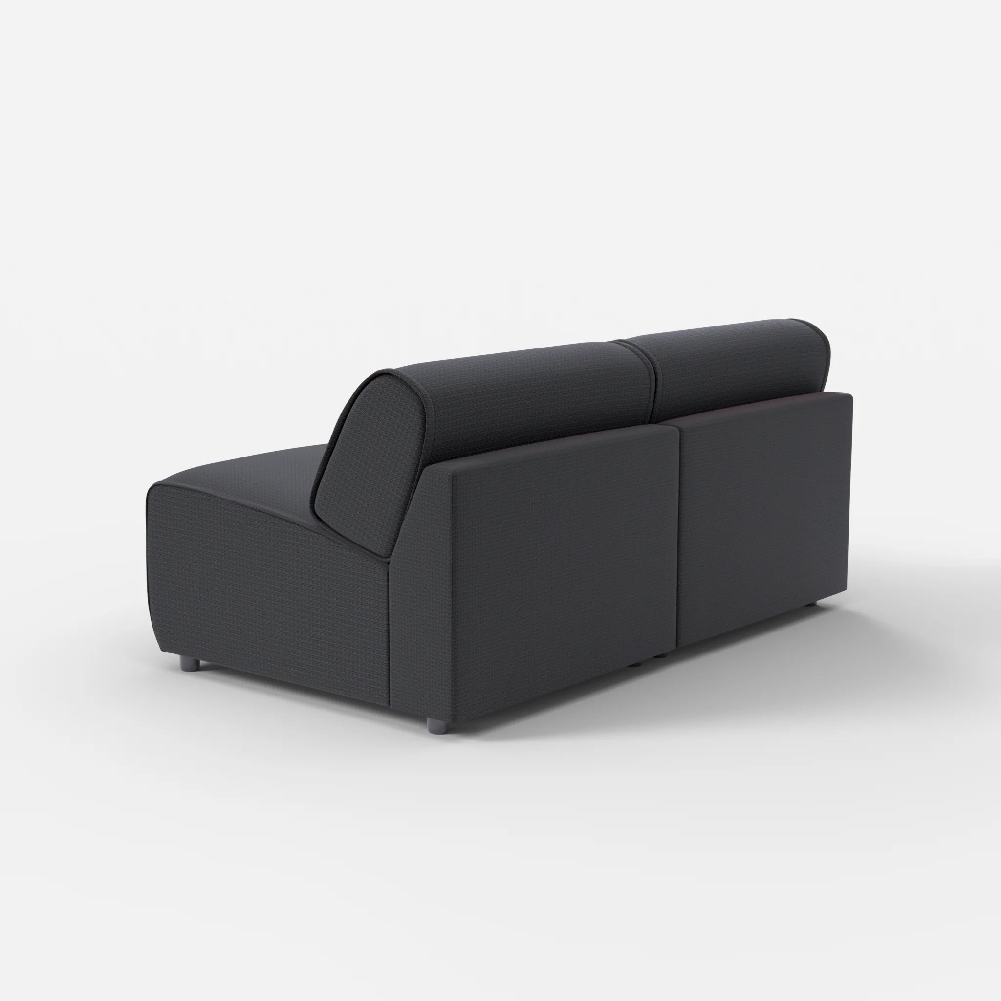 2 Sitzer Sofa Belleform ohne Armlehne 2 nabucco8019 in Anthrazit von hinten