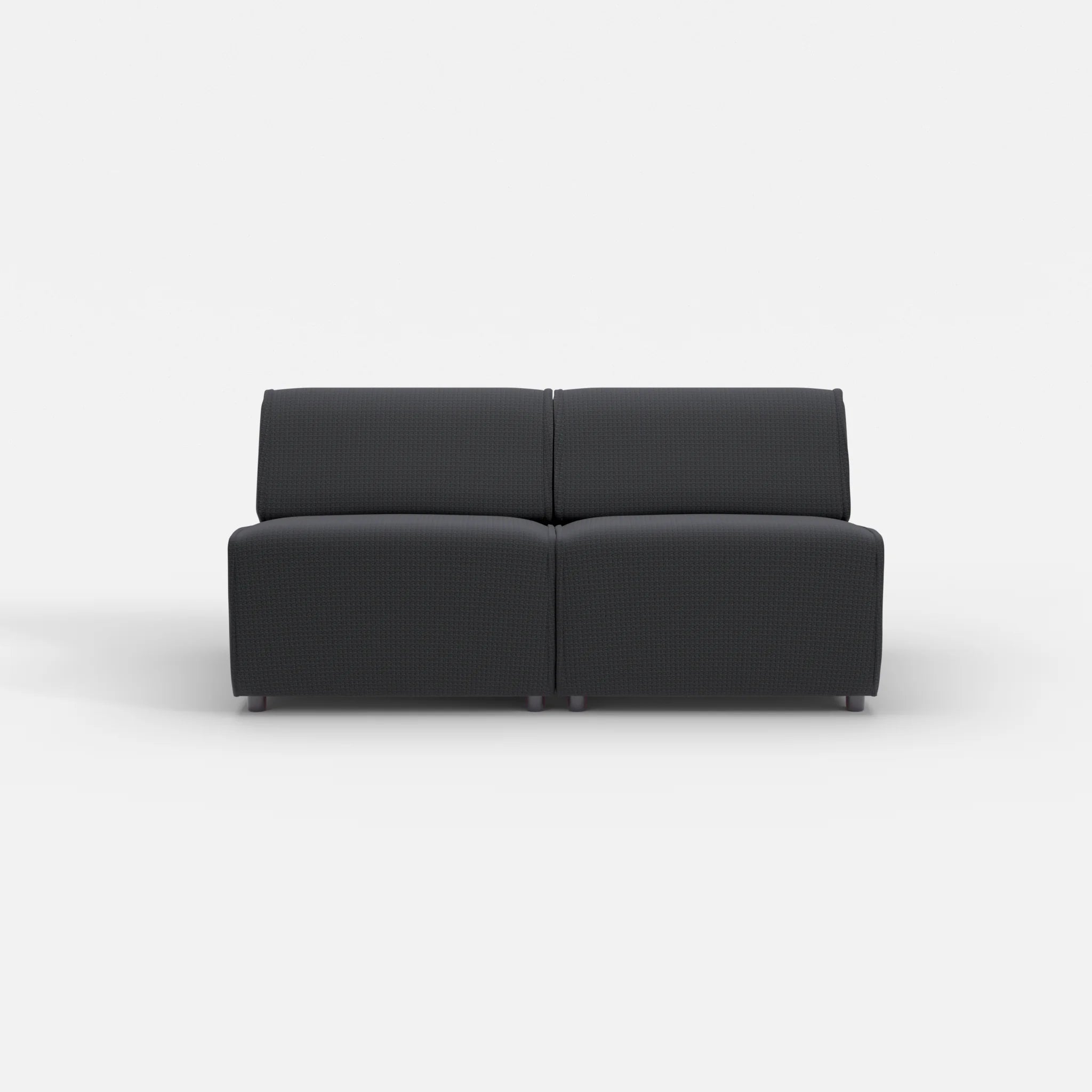 2 Sitzer Sofa Belleform ohne Armlehne 2 nabucco8019 in Anthrazit von vorne
