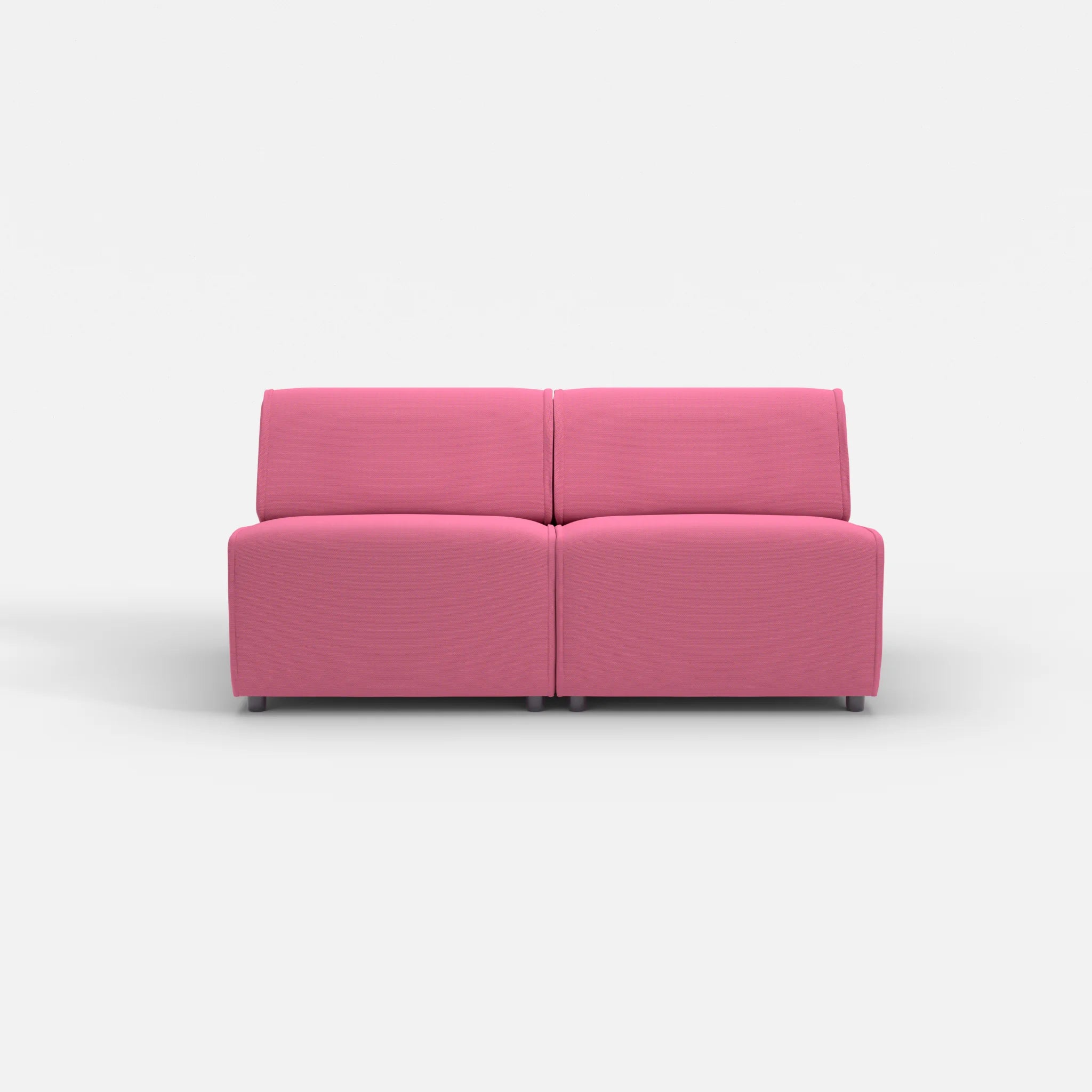 2 Sitzer Sofa Belleform ohne Armlehne 2 novumlitchi in Violett von vorne