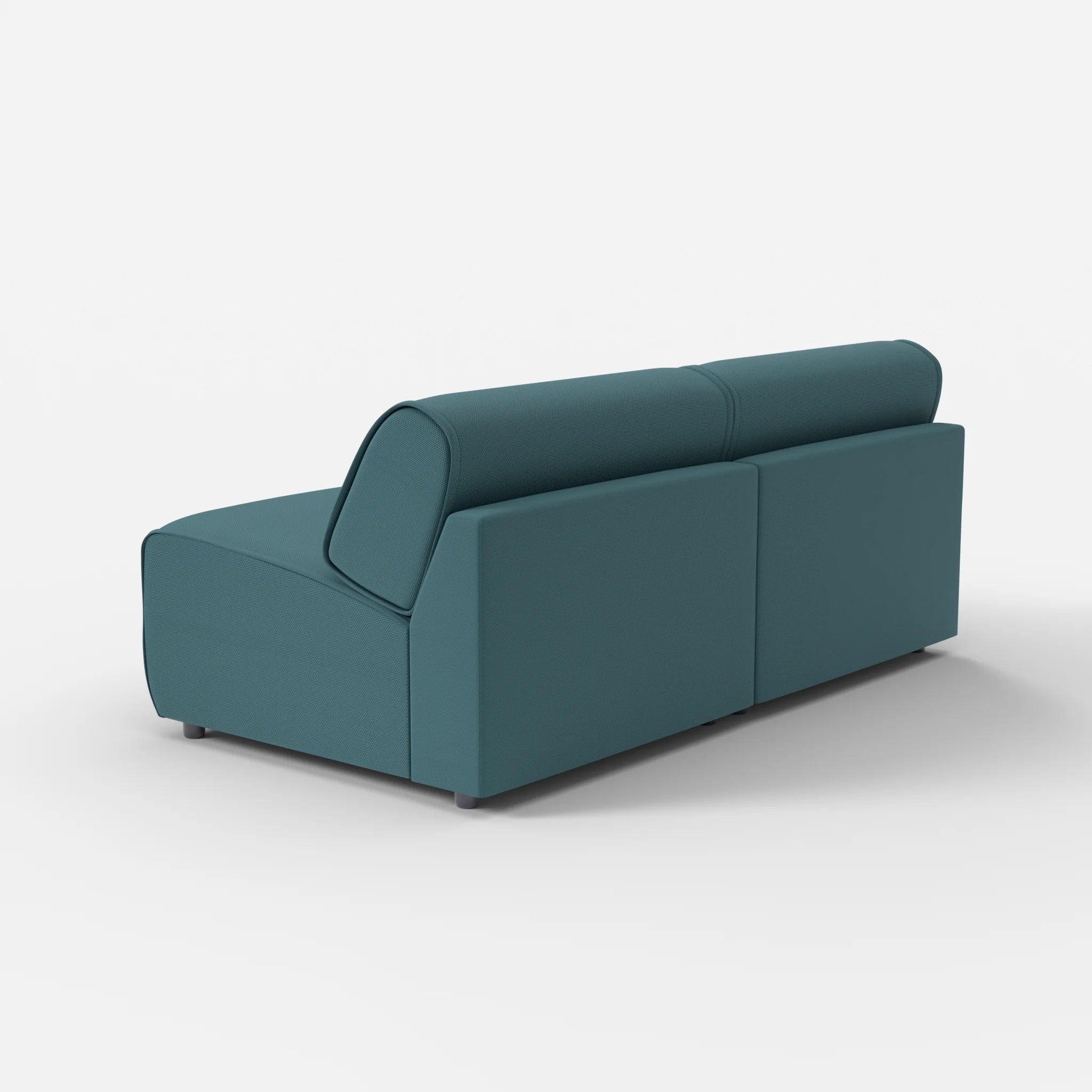 2 Sitzer Sofa Belleform ohne Armlehne 3 novumsamoa in Dunkelblau von hinten