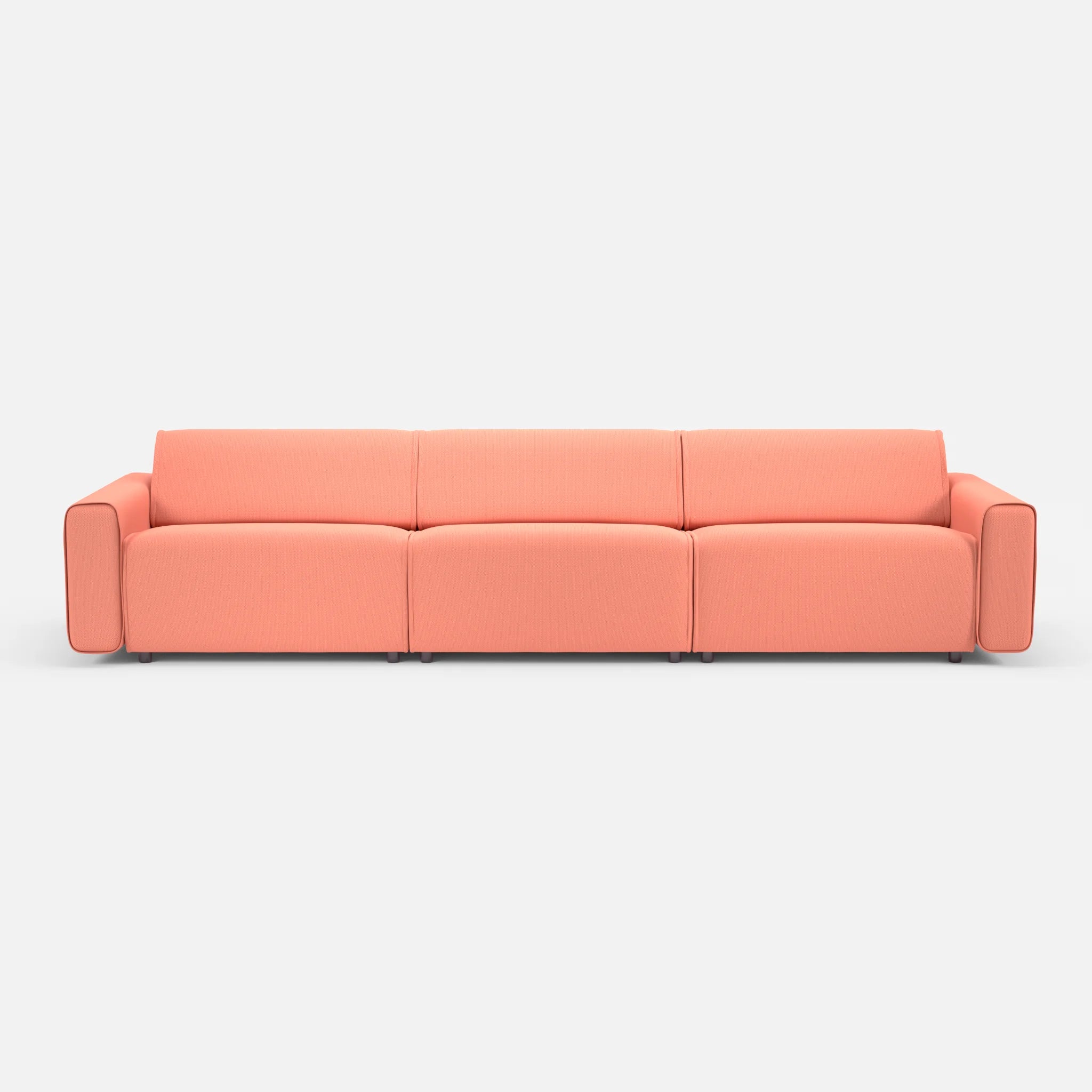 3 Sitzer Sofa Belleform 1 credograpefruit in Coral von vorne
