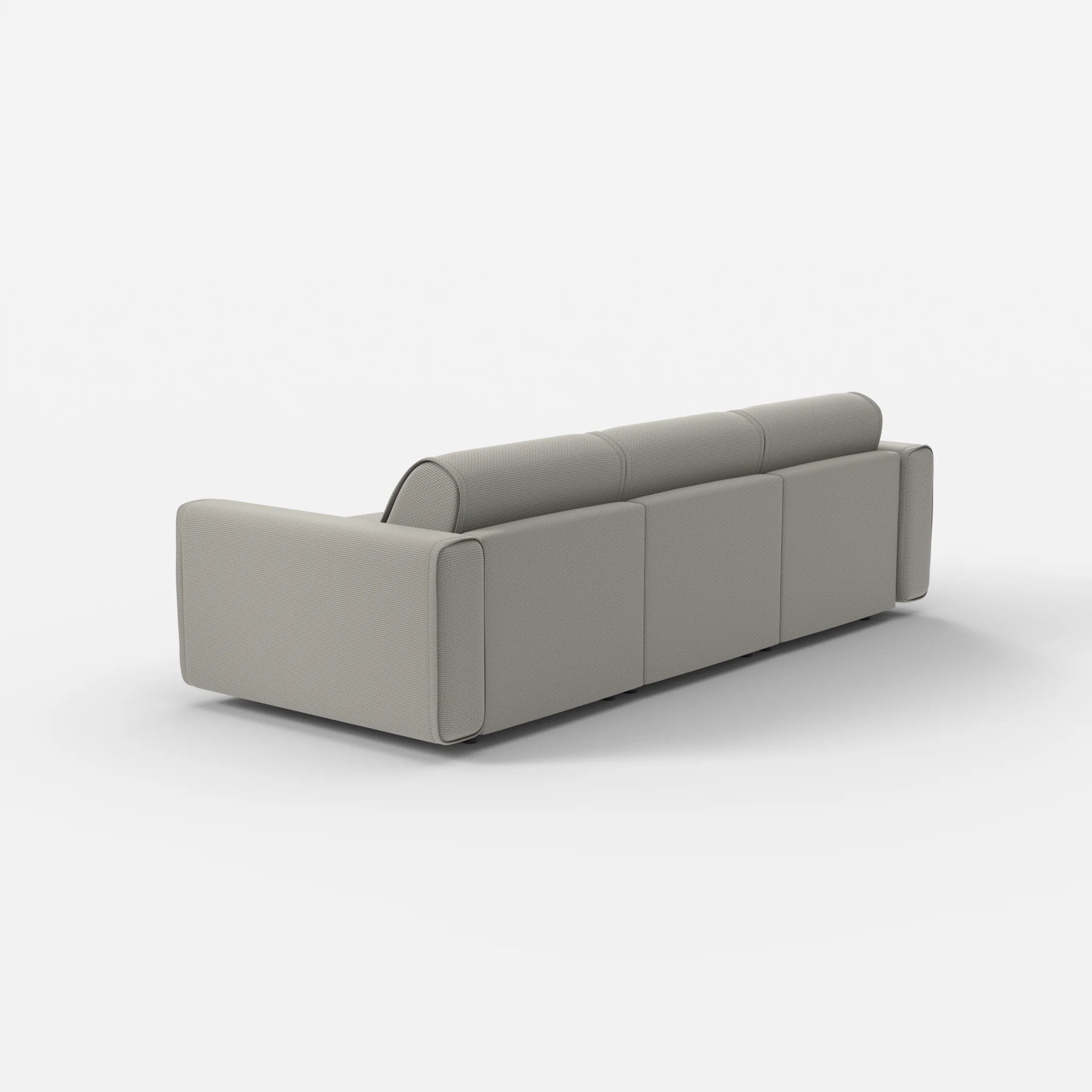 3 Sitzer Sofa Belleform mit breiter Armlehne 1 nabucco1003 in Hellgrau von hinten