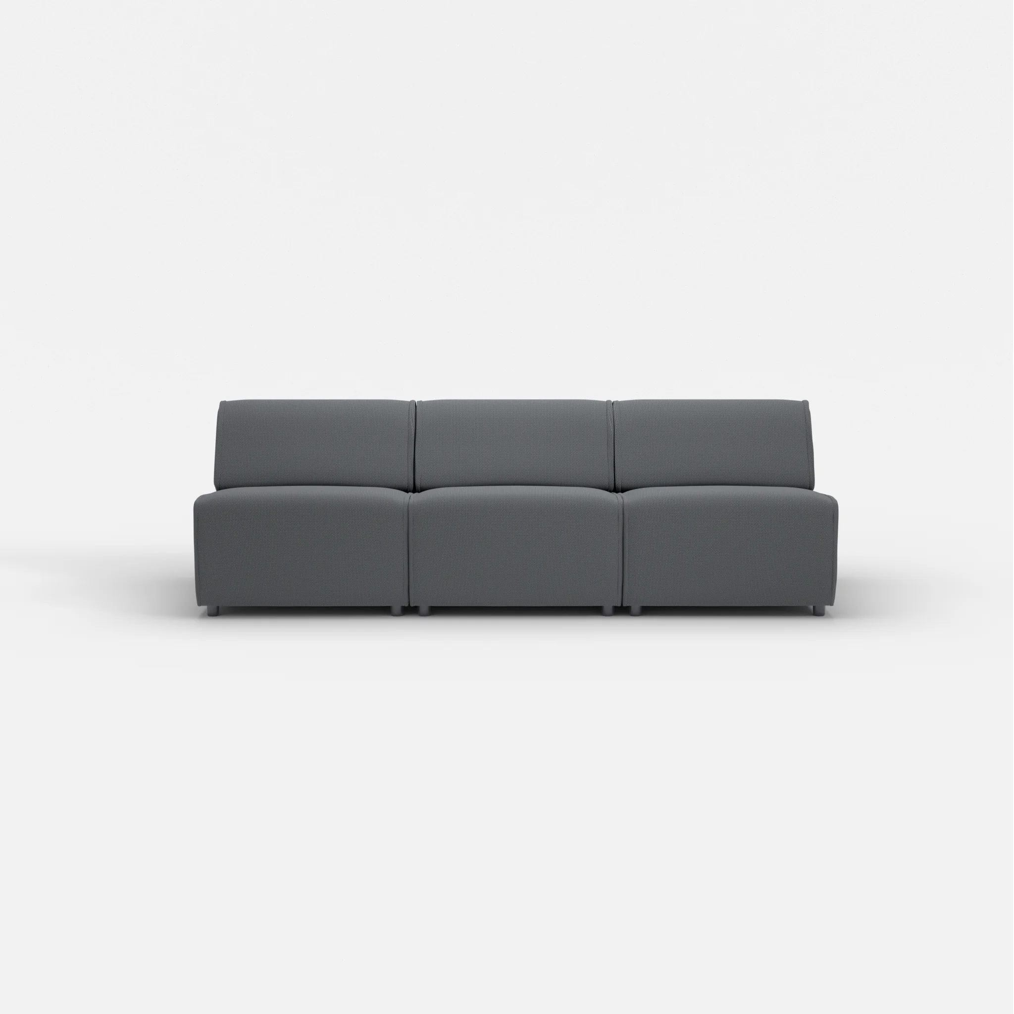 3 Sitzer Sofa Belleform ohne Armlehne 2 credoasphalt in Anthrazit von vorne