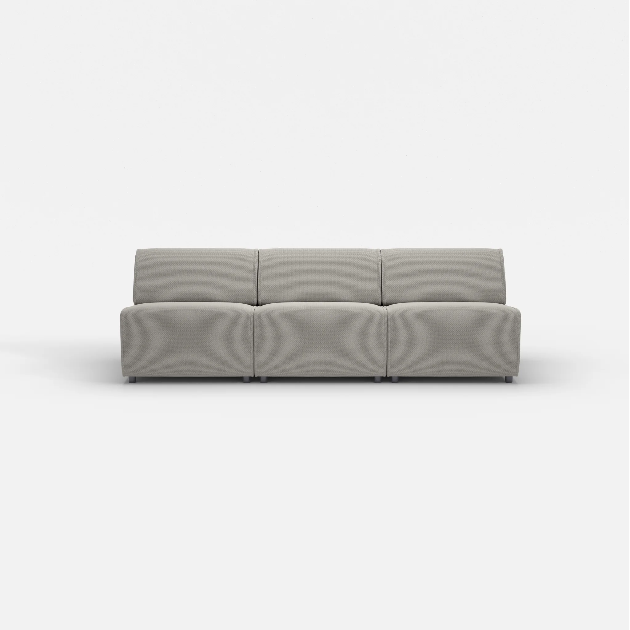 3 Sitzer Sofa Belleform ohne Armlehne 2 nabucco1003 in Hellgrau von vorne