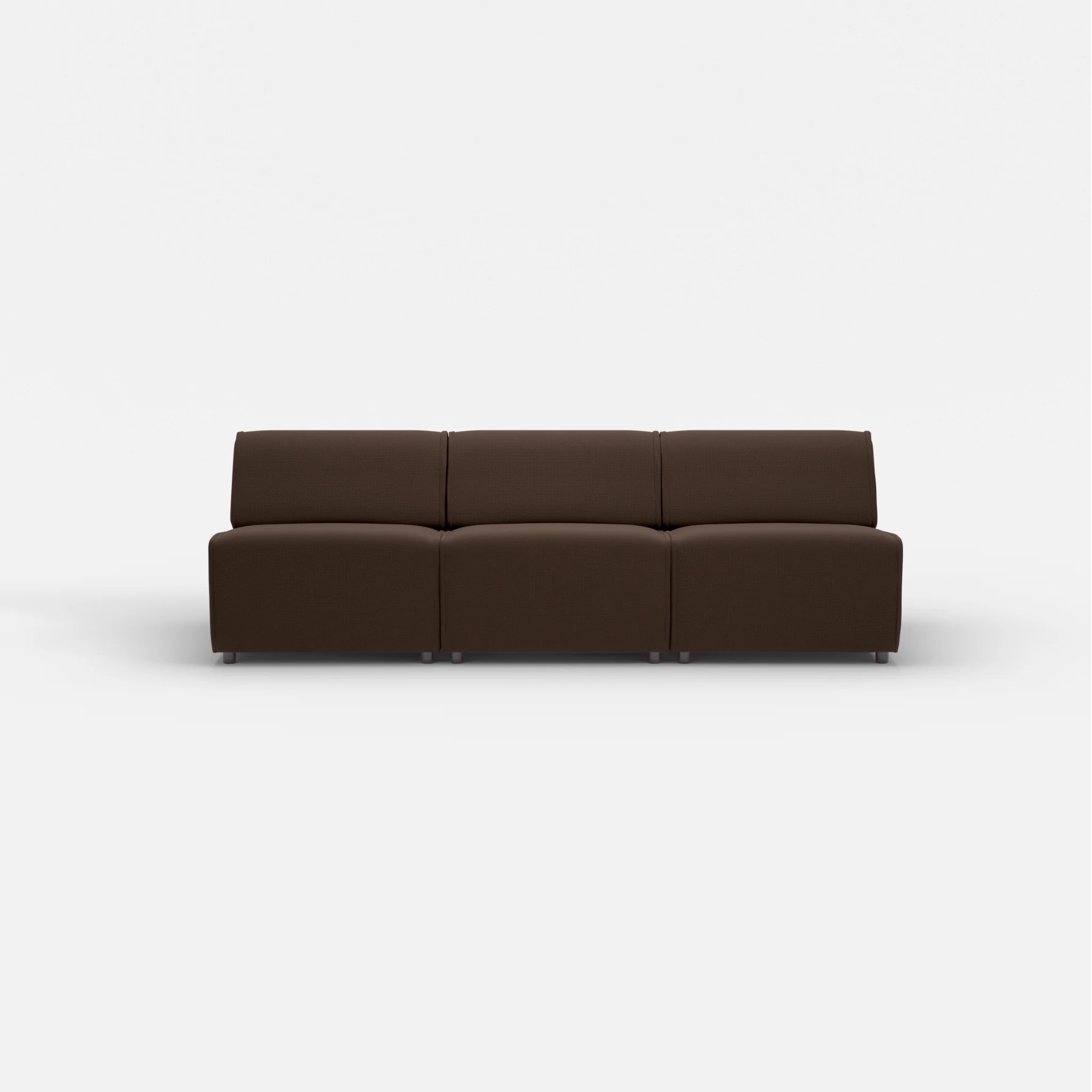 3 Sitzer Sofa Belleform ohne Armlehne 2 nabucco2022 in Dunkelbraun von vorne